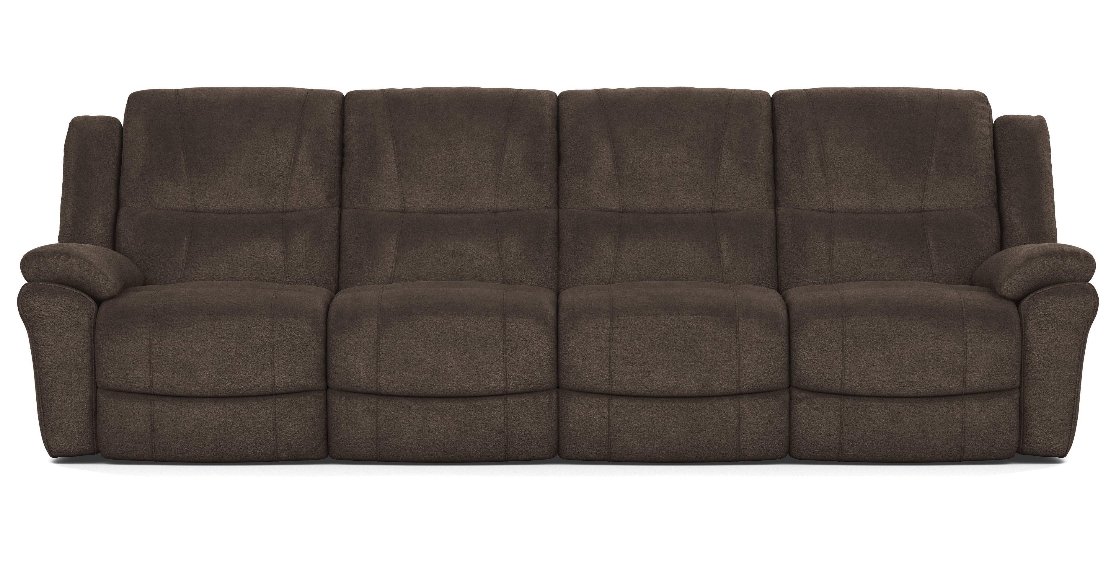 Fabric 4 seater recliner sofa outlet
