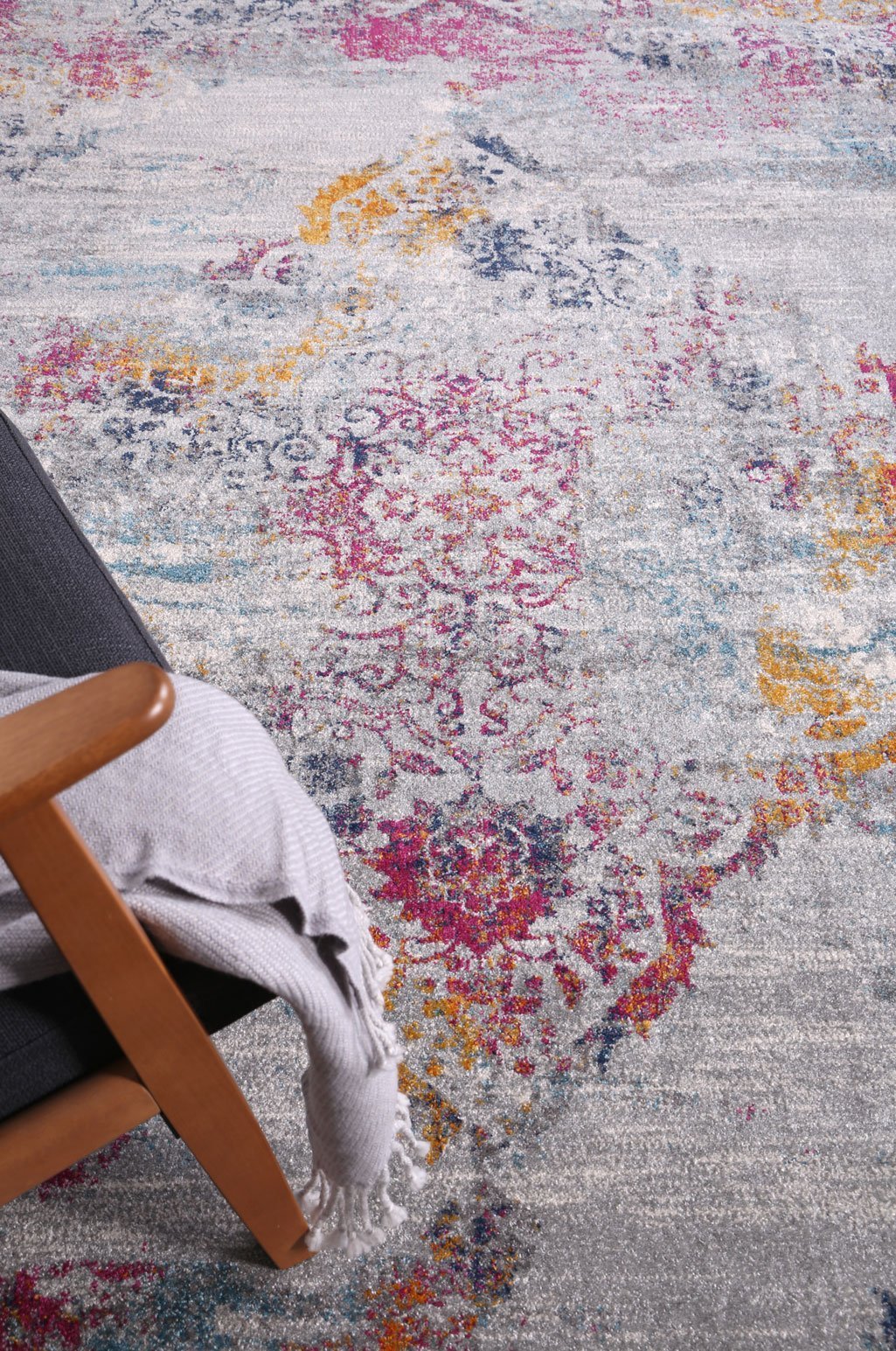 Multi Grey Oriental Rug
