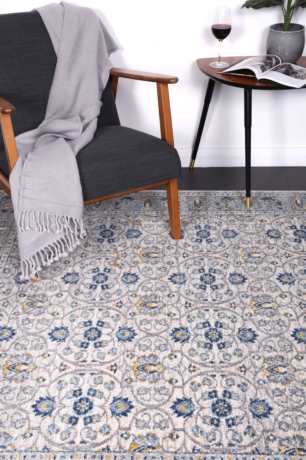 Blue Green Oriental Rug