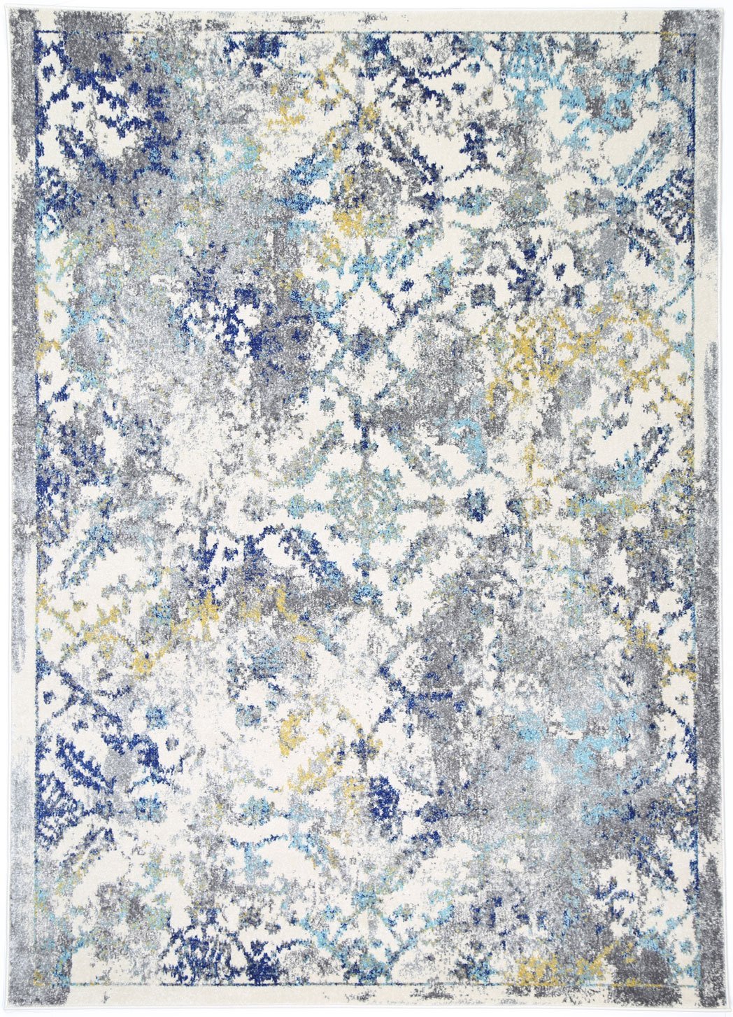 Blue Green Contemporary Rug