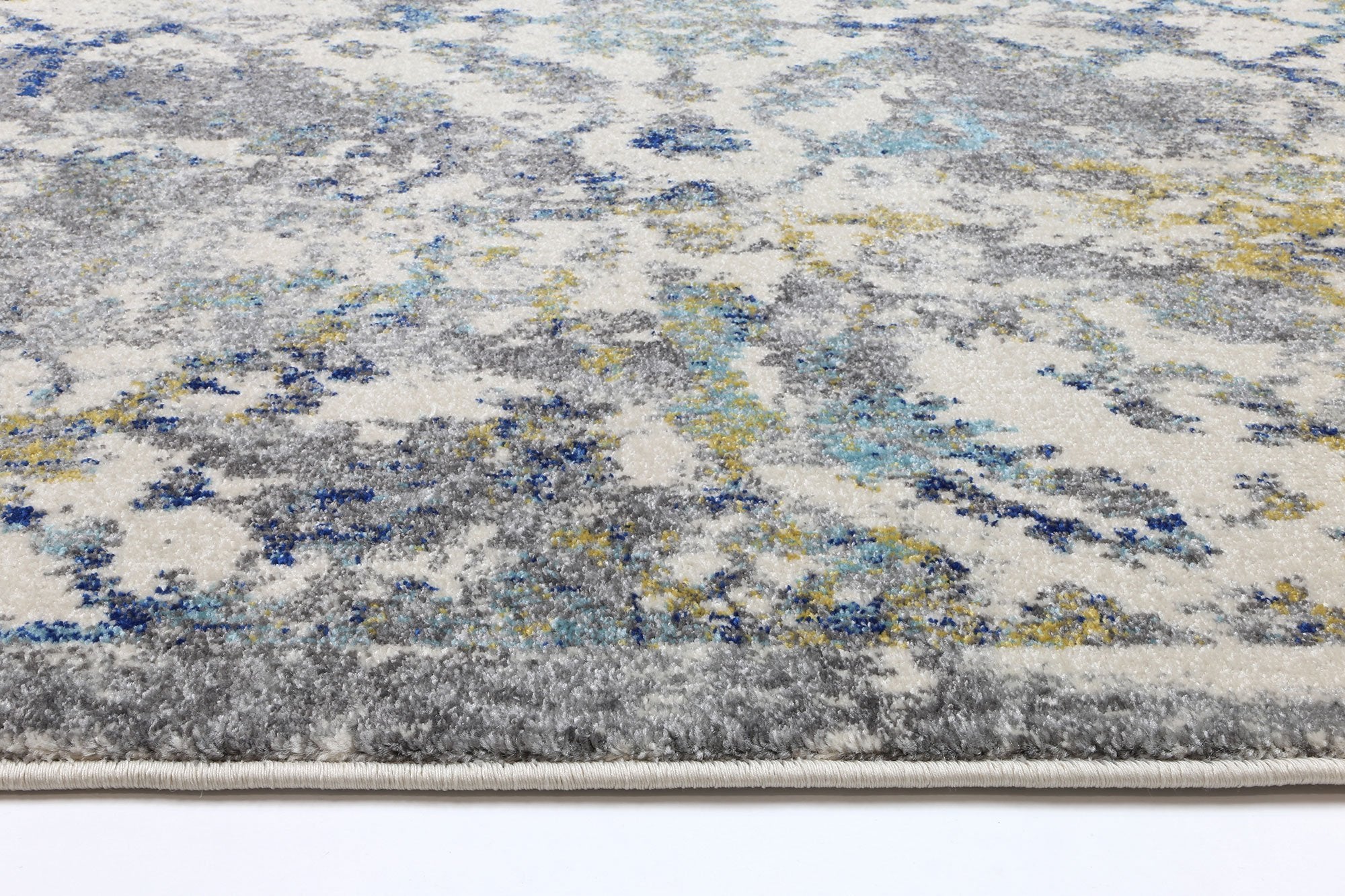 Blue Green Contemporary Rug