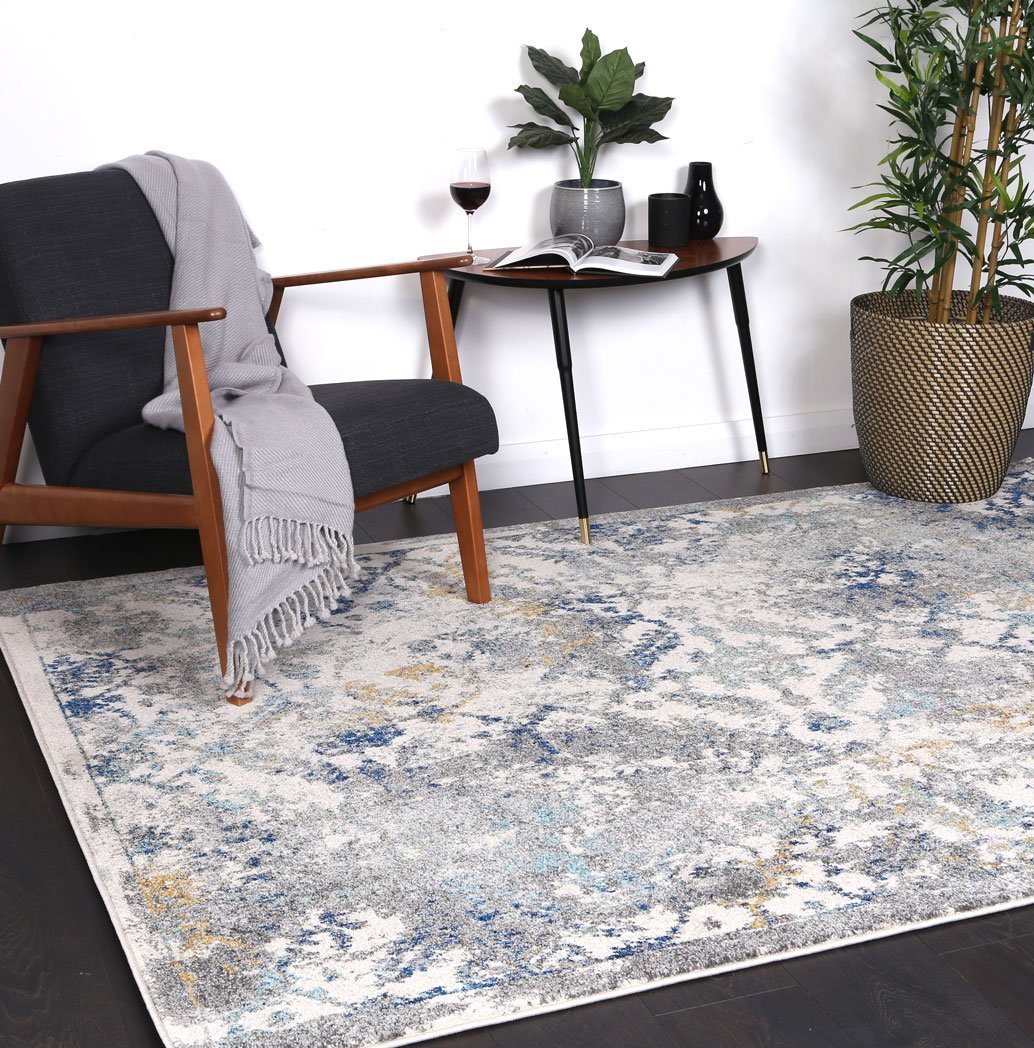 Blue Green Contemporary Rug