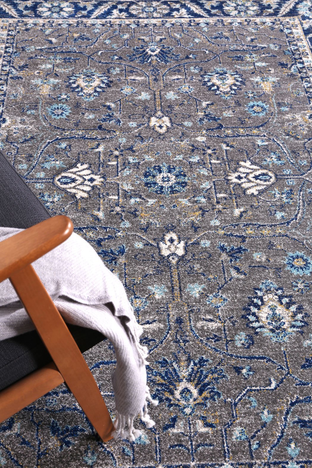 Navy Blue Oriental Rug