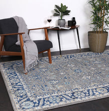 Load image into Gallery viewer, Navy Blue Oriental Rug
