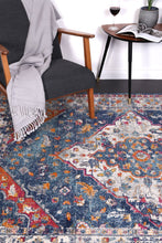 Load image into Gallery viewer, Navy Multi Oriental Rug
