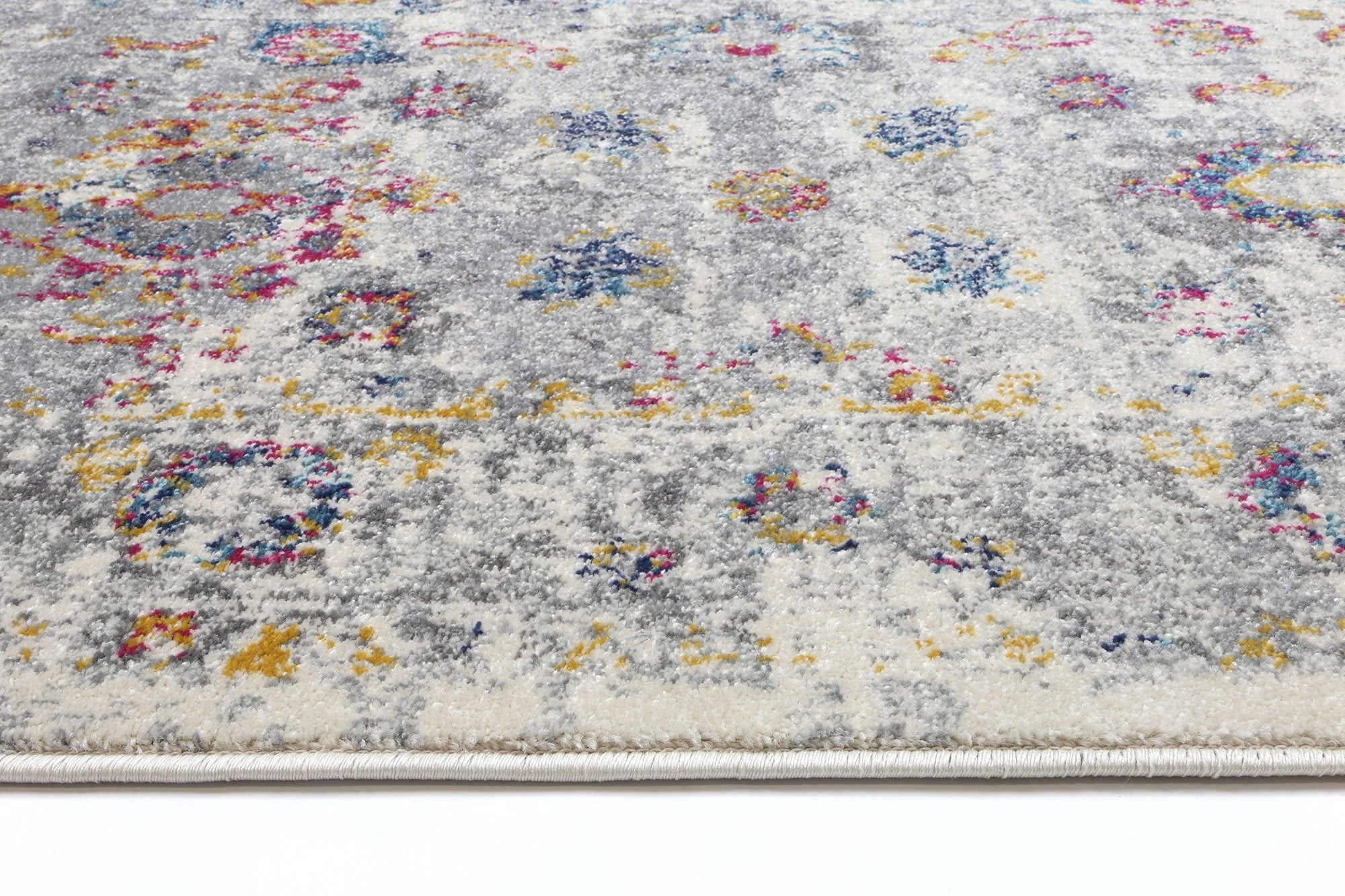 Multi Grey Traditional Rug