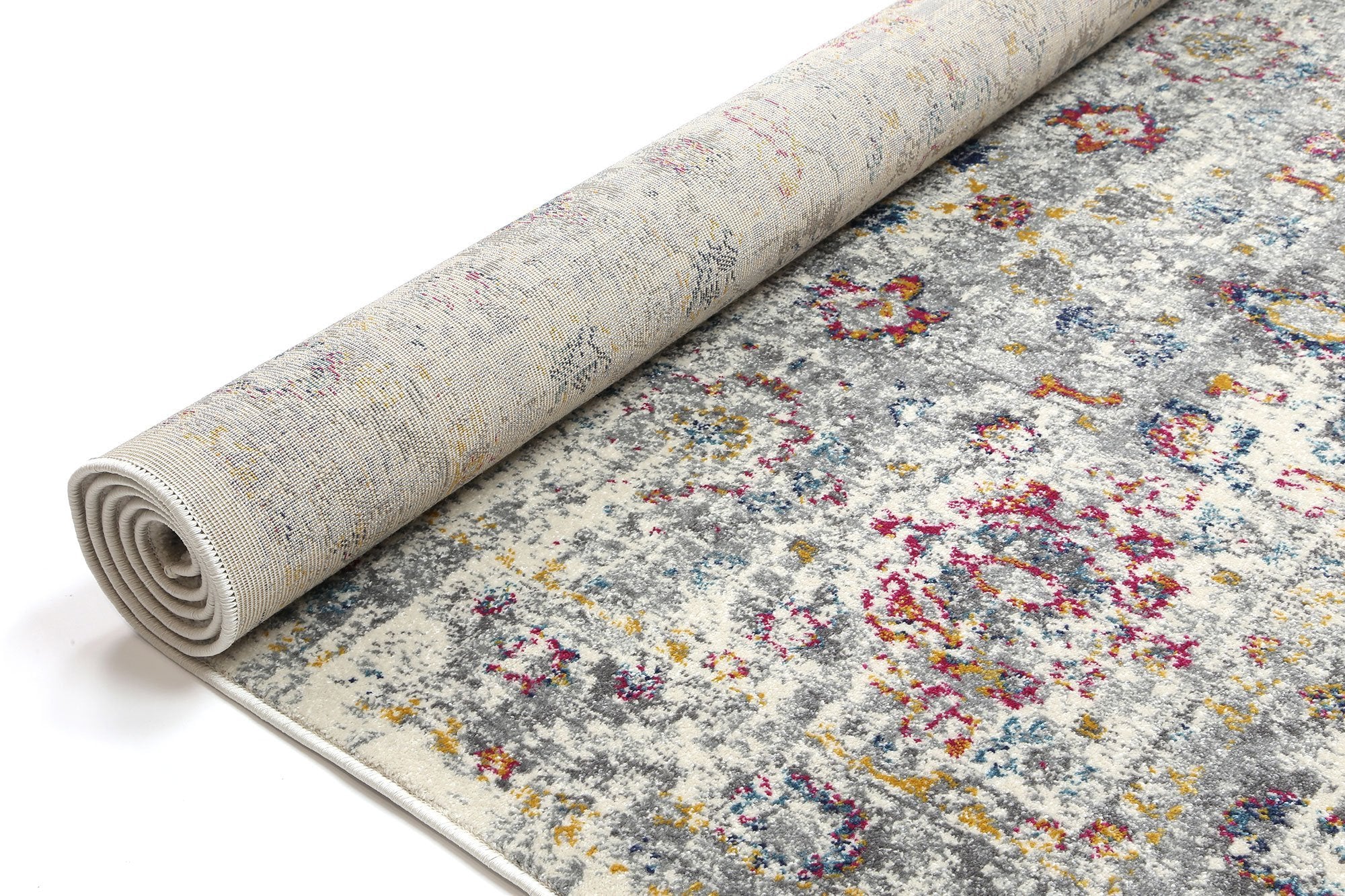 Multi Grey Traditional Rug