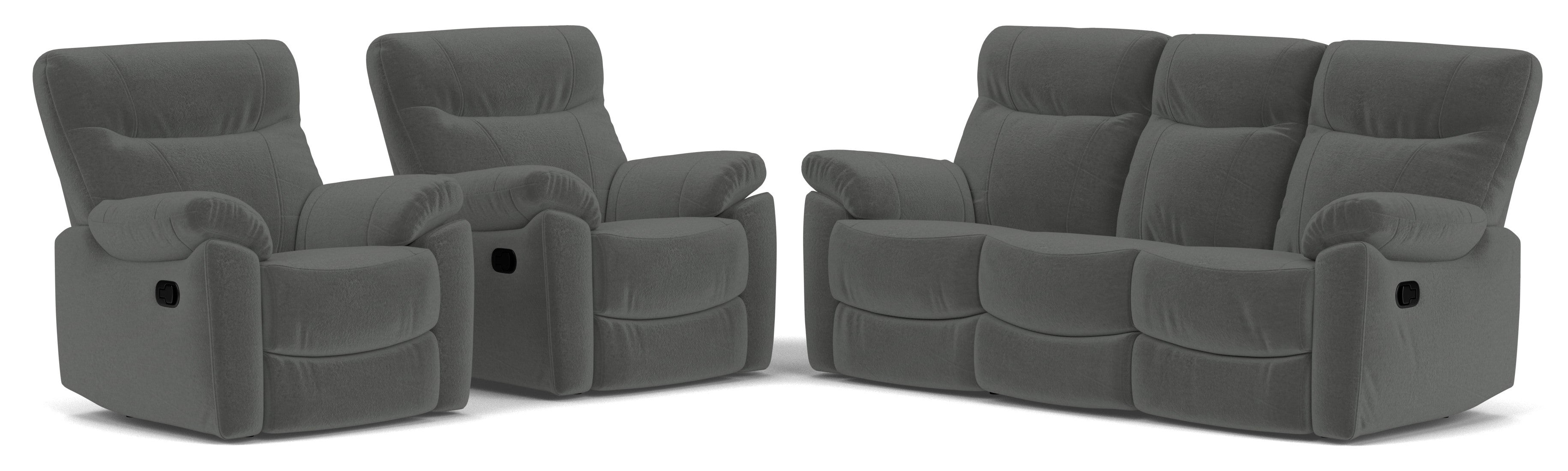 3 Seater with End Recliners + 2 Recliners Package