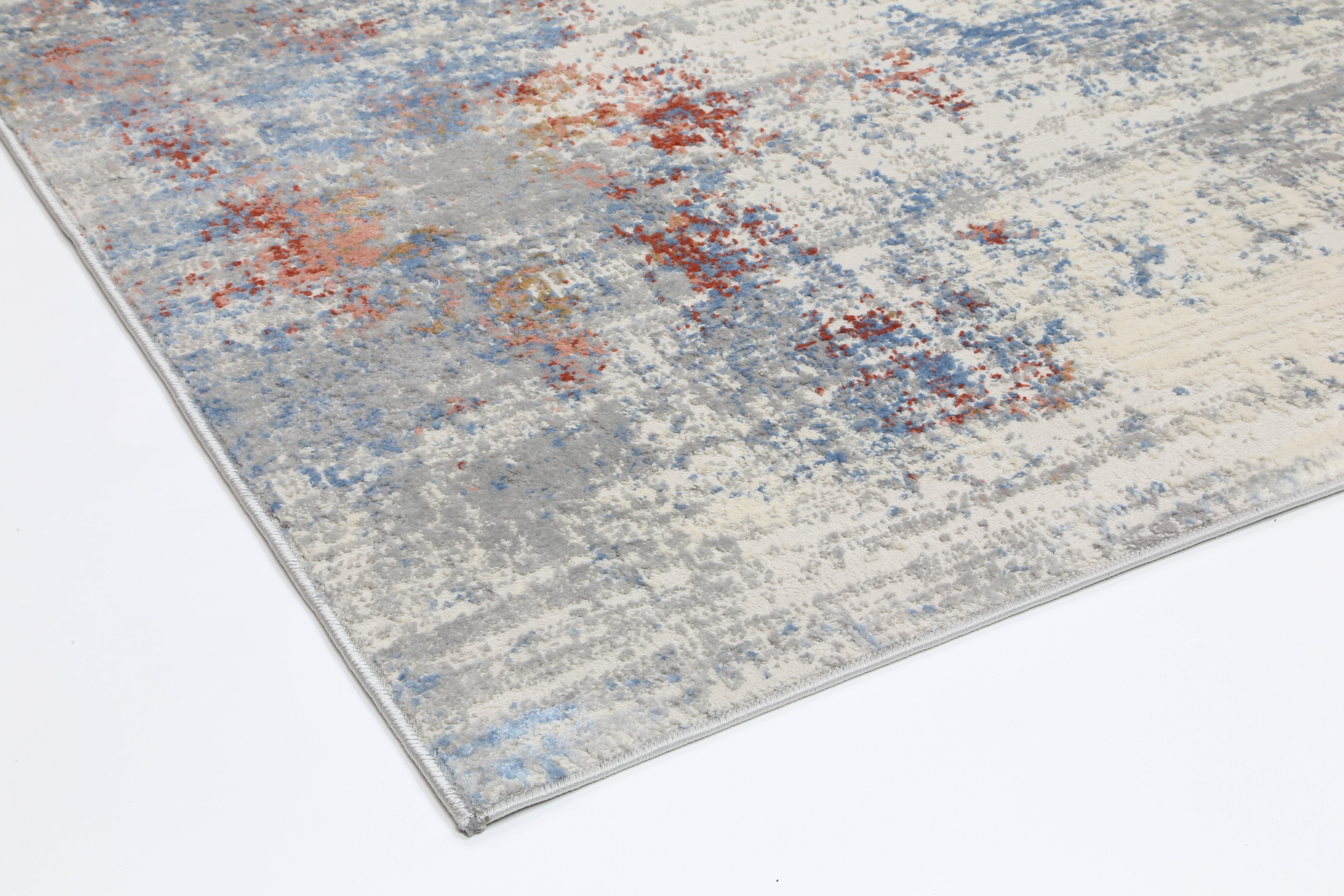 Grey Multi Modern Rug