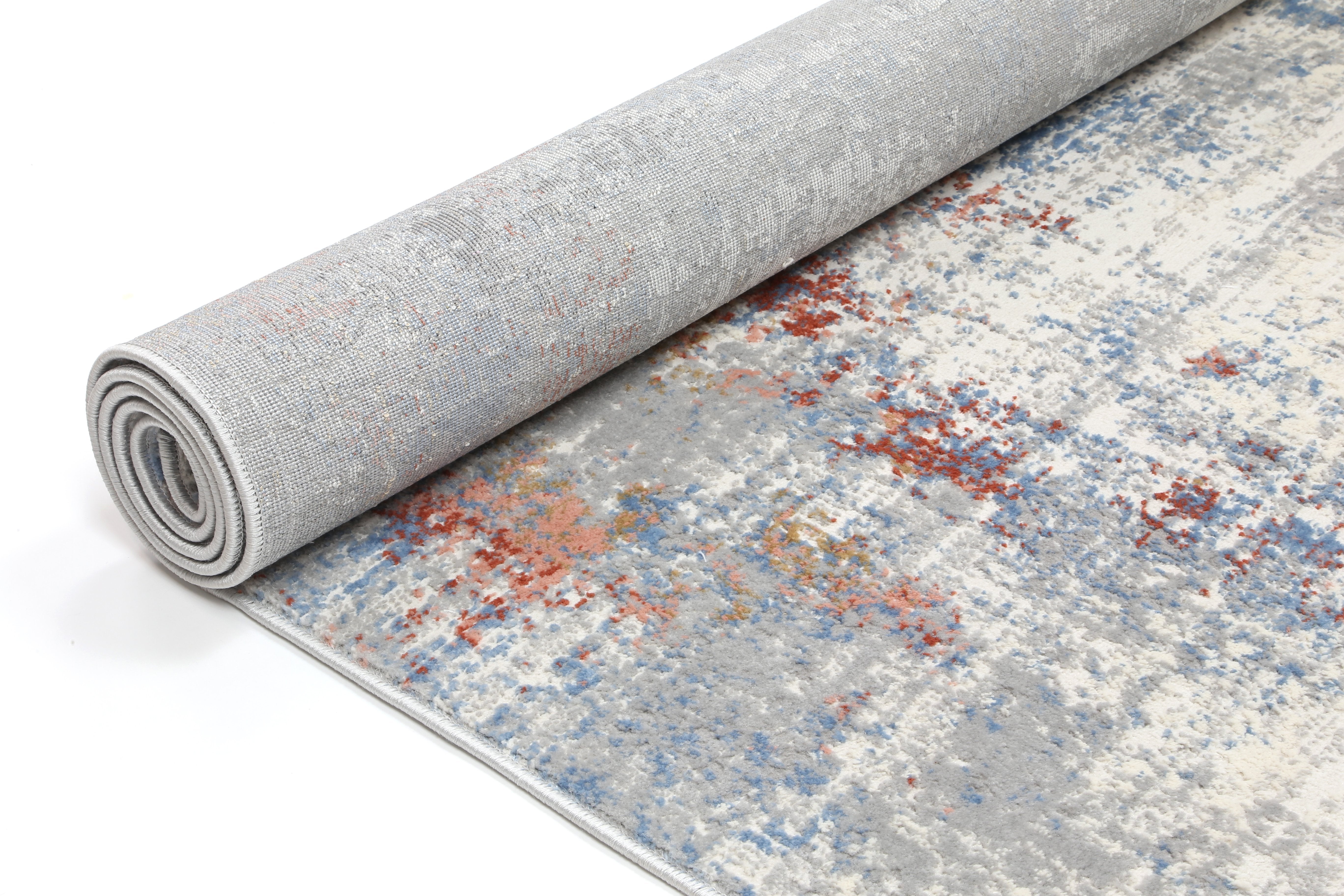 Grey Multi Modern Rug