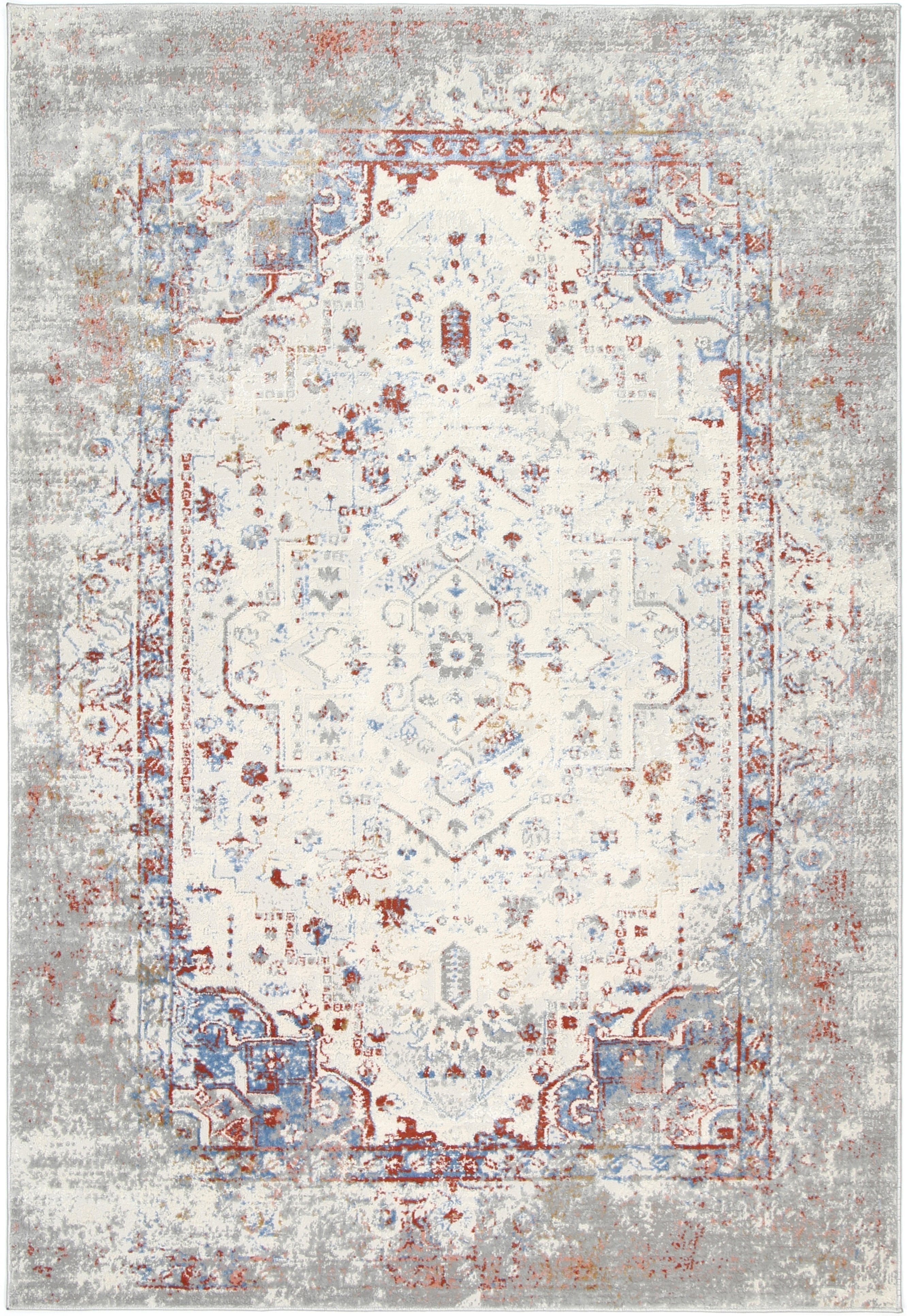 Grey Multi Contemporary Rug