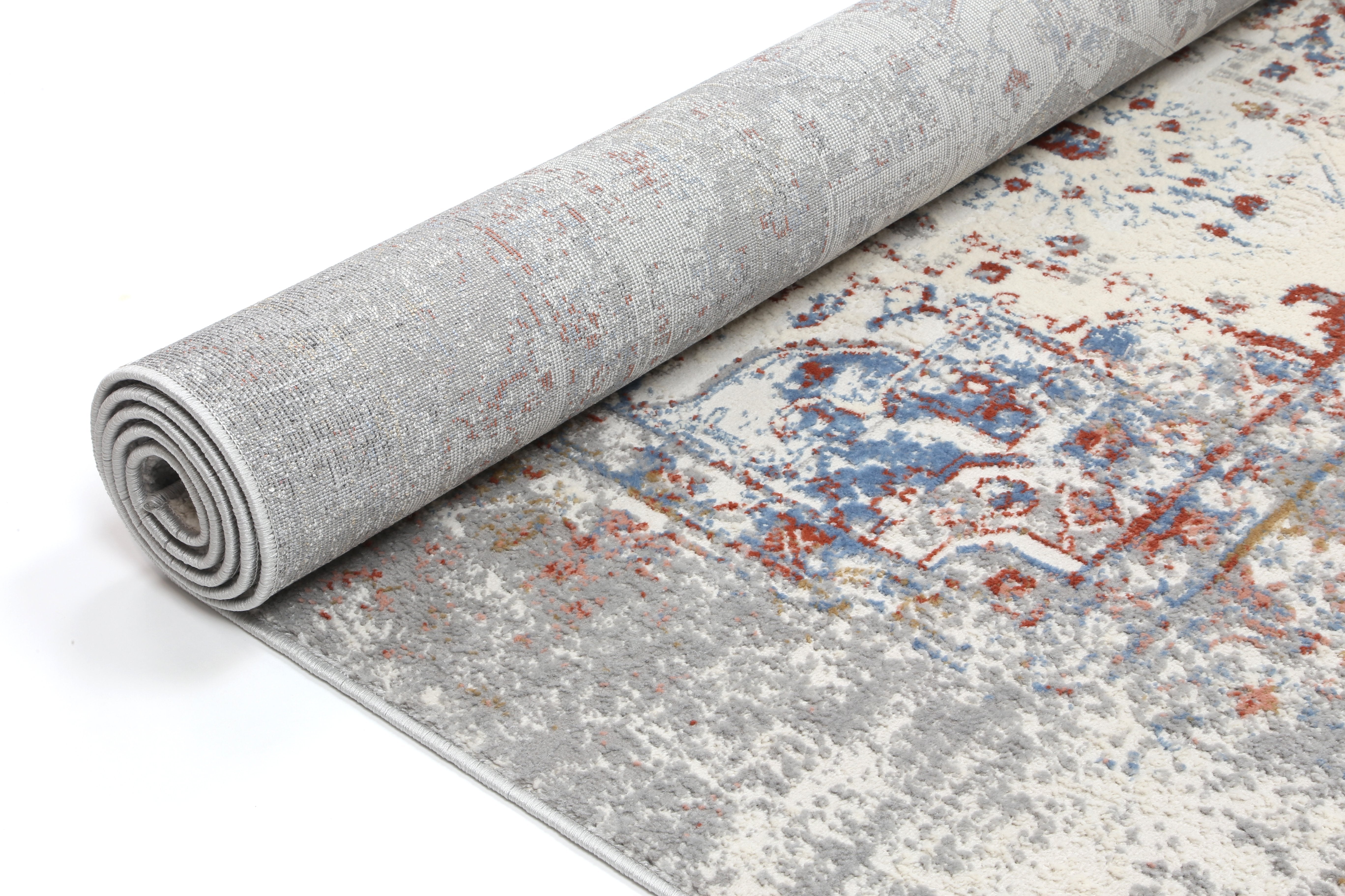 Grey Multi Contemporary Rug