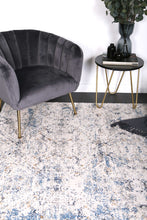 Load image into Gallery viewer, Navy Blue Ikat Rug
