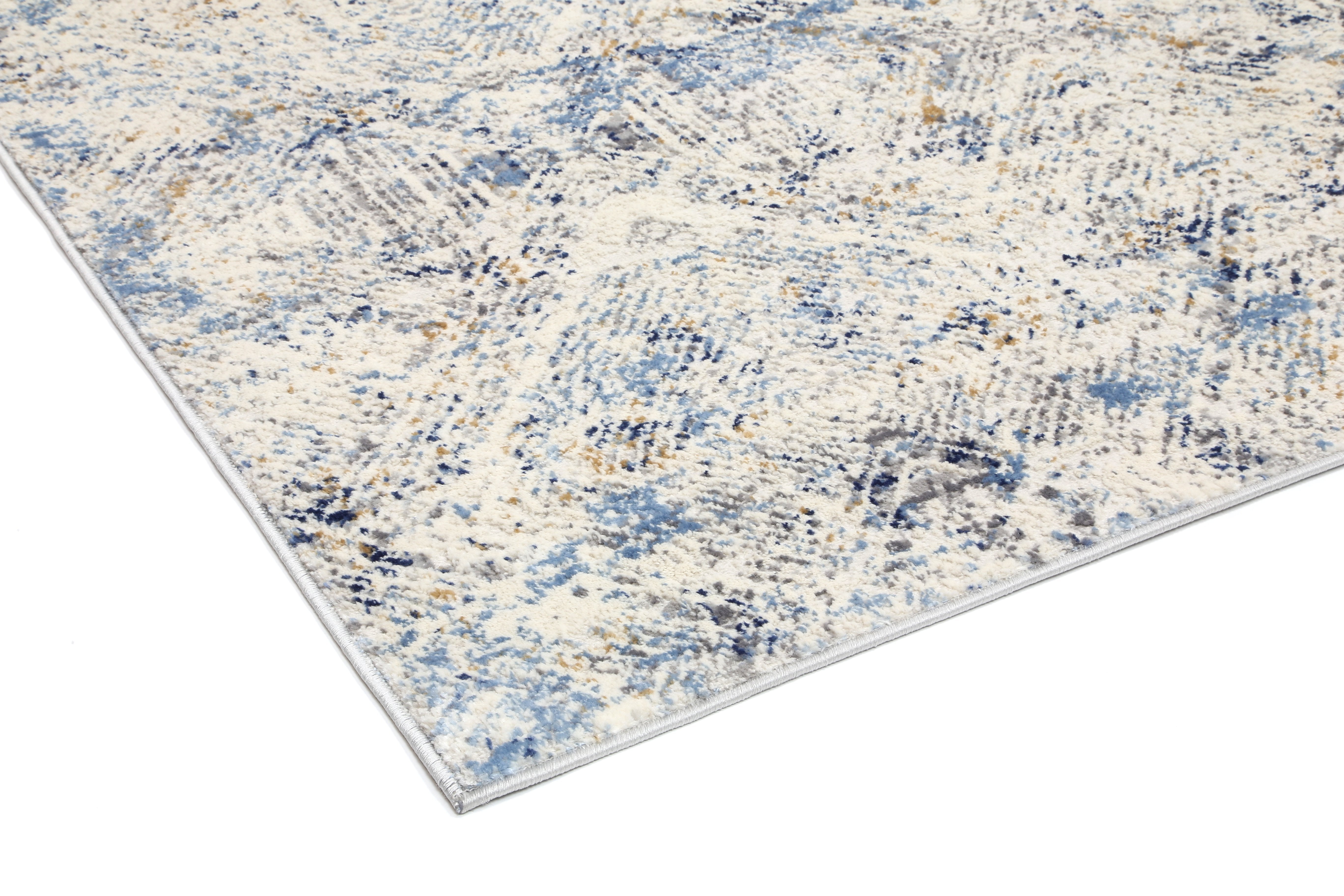 Navy Blue Ikat Rug