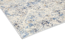 Load image into Gallery viewer, Navy Blue Ikat Rug
