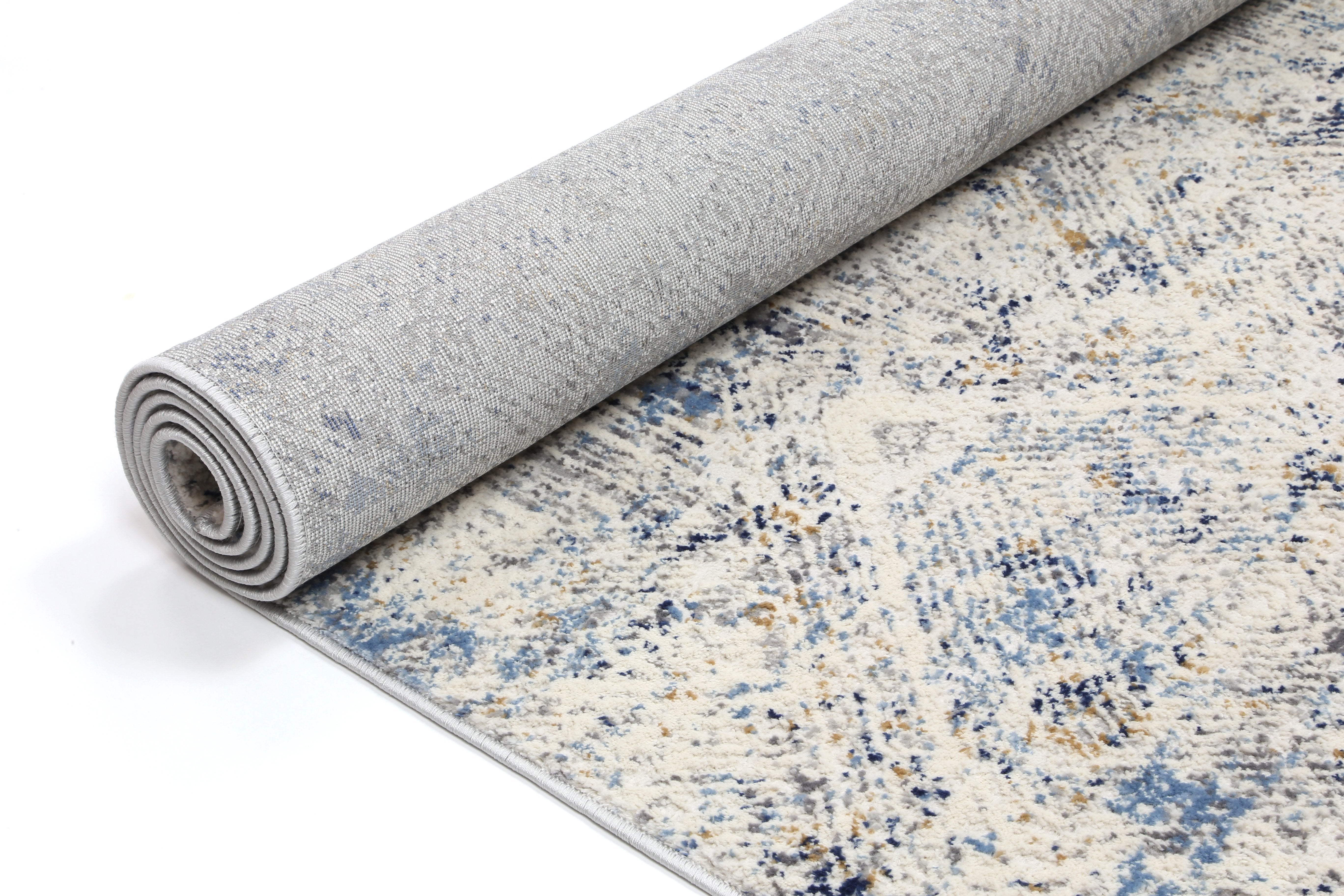 Navy Blue Ikat Rug