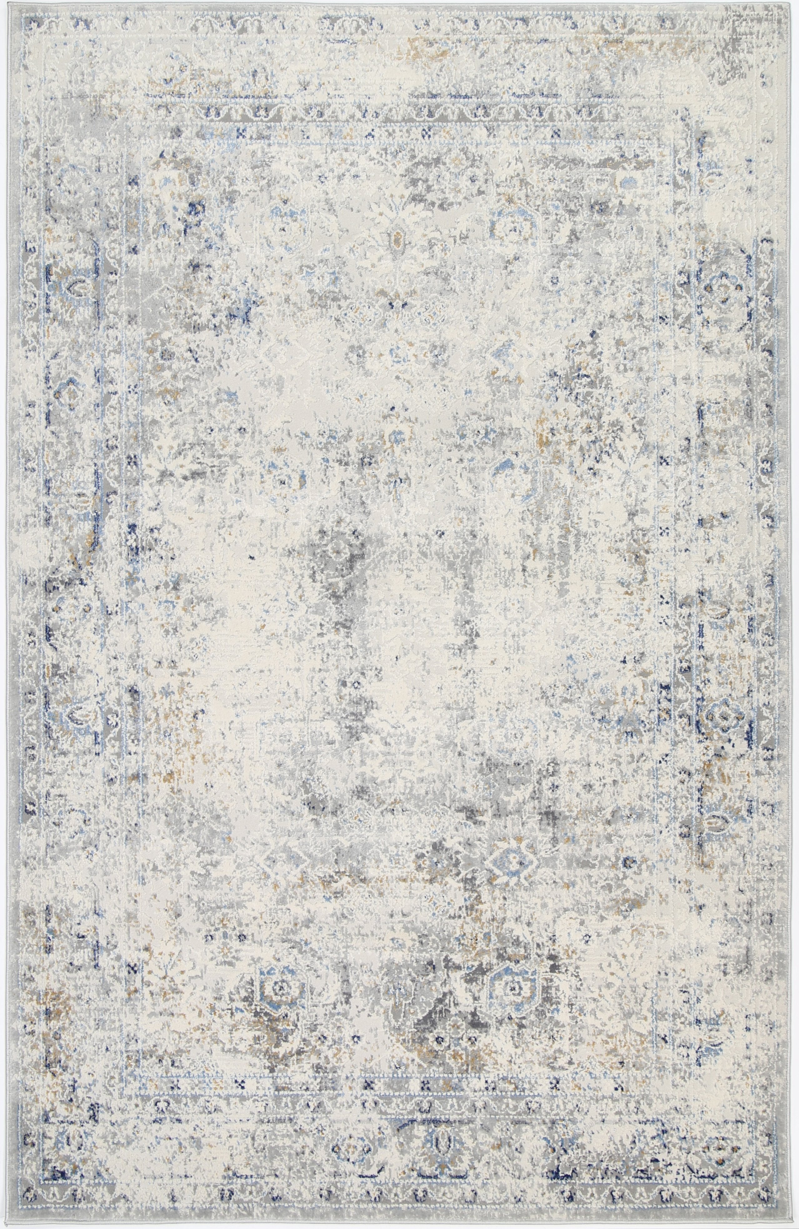 Navy Blue Contemporary Rug
