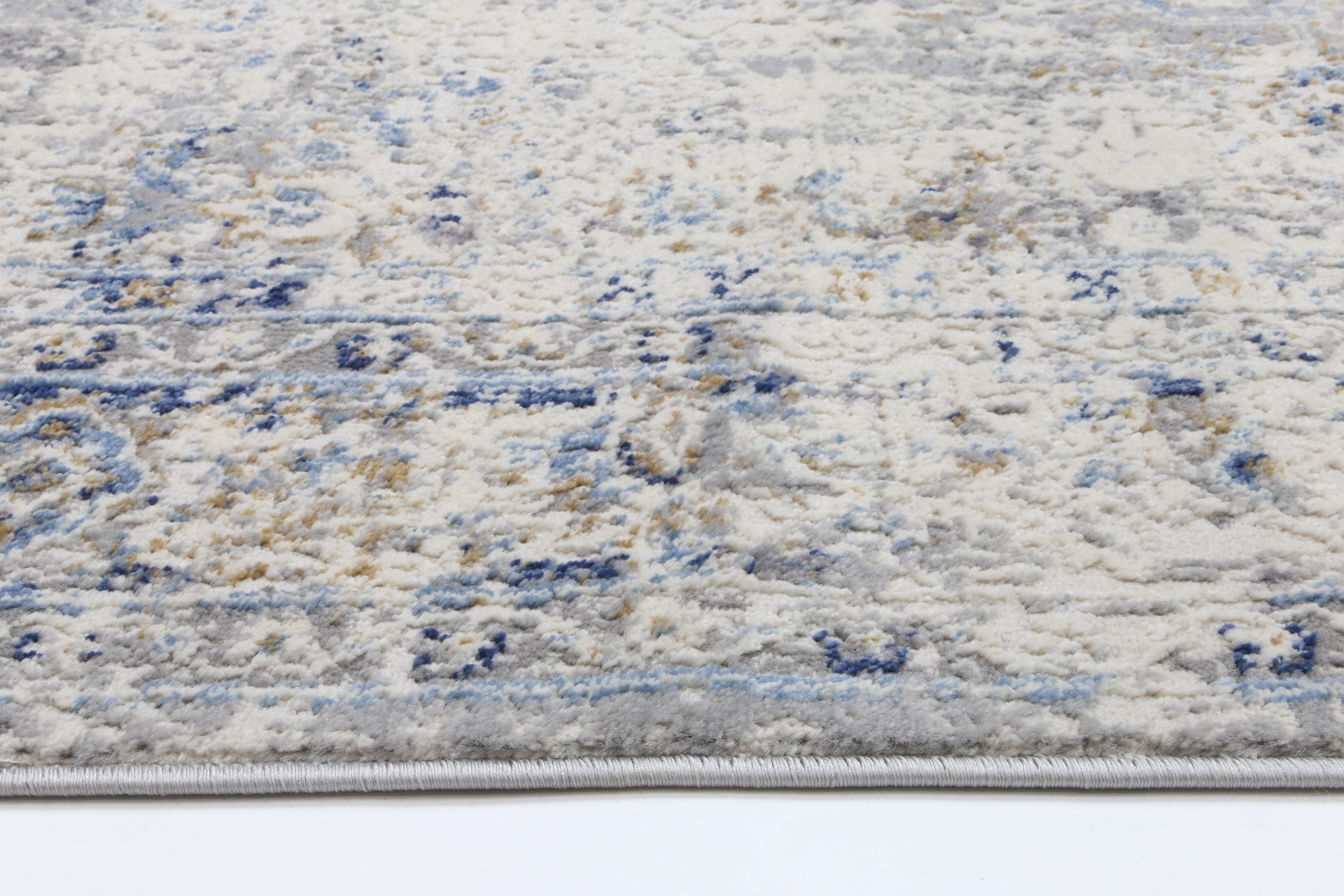 Navy Blue Contemporary Rug