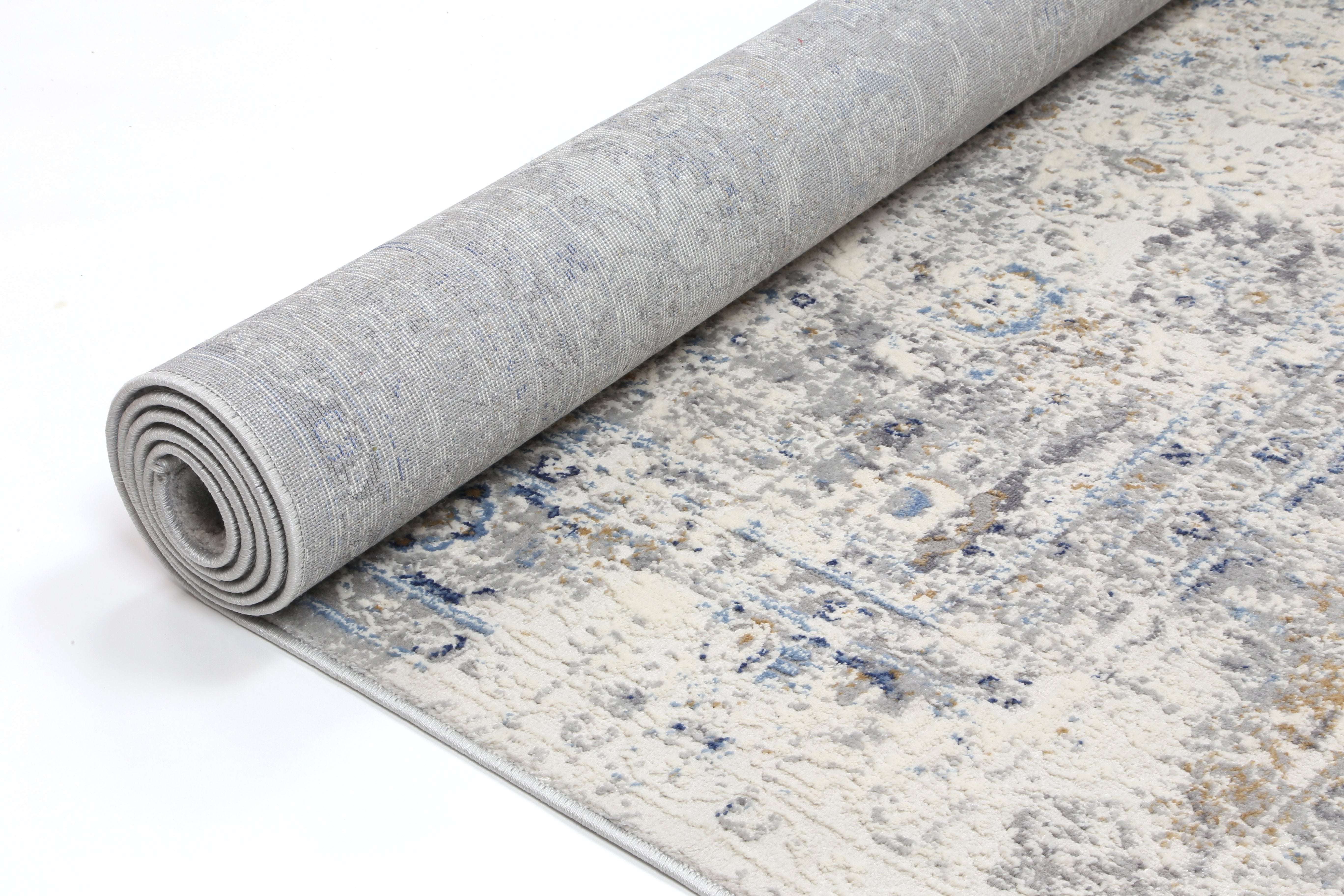 Navy Blue Contemporary Rug