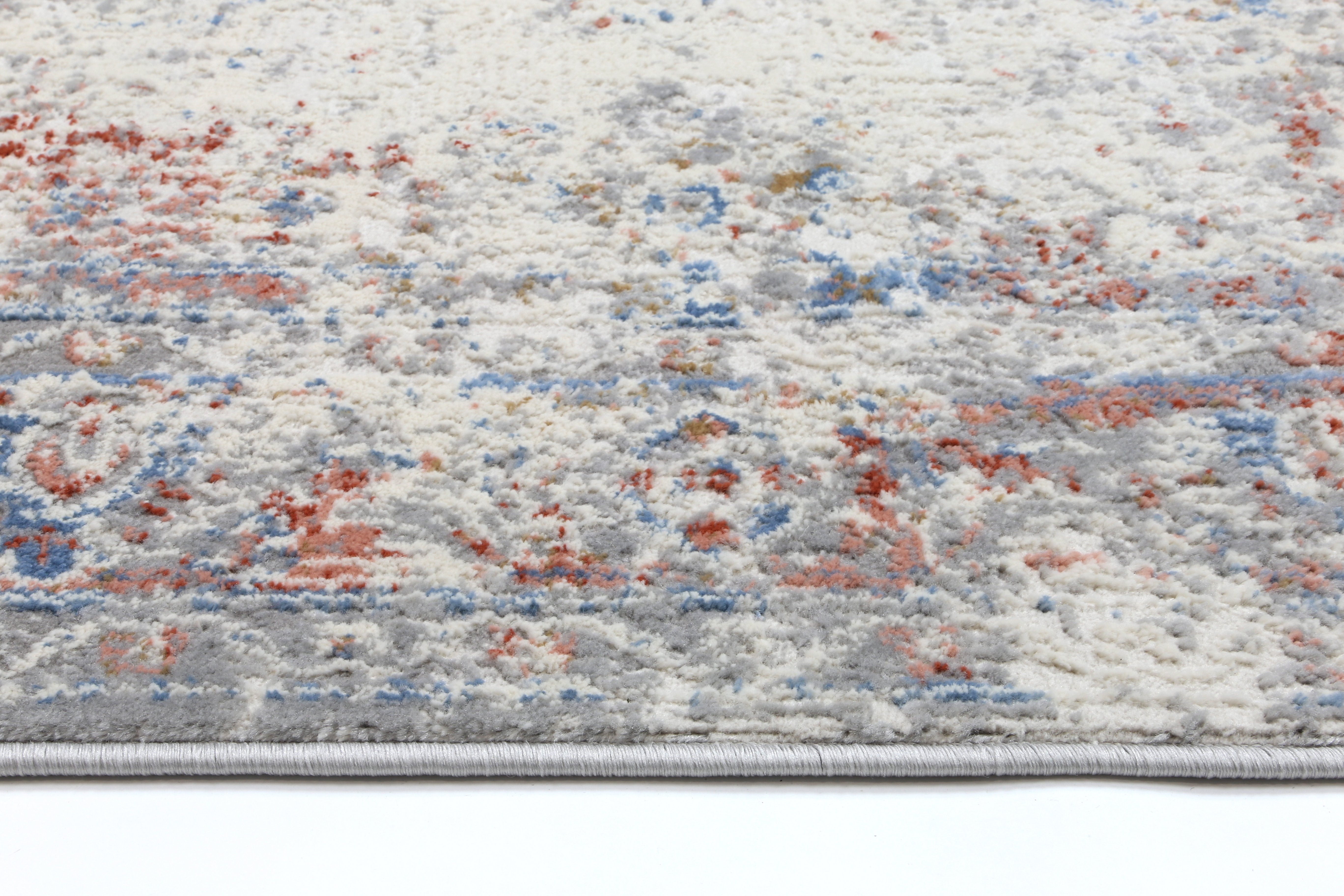 Multi Grey Contemporary Rug