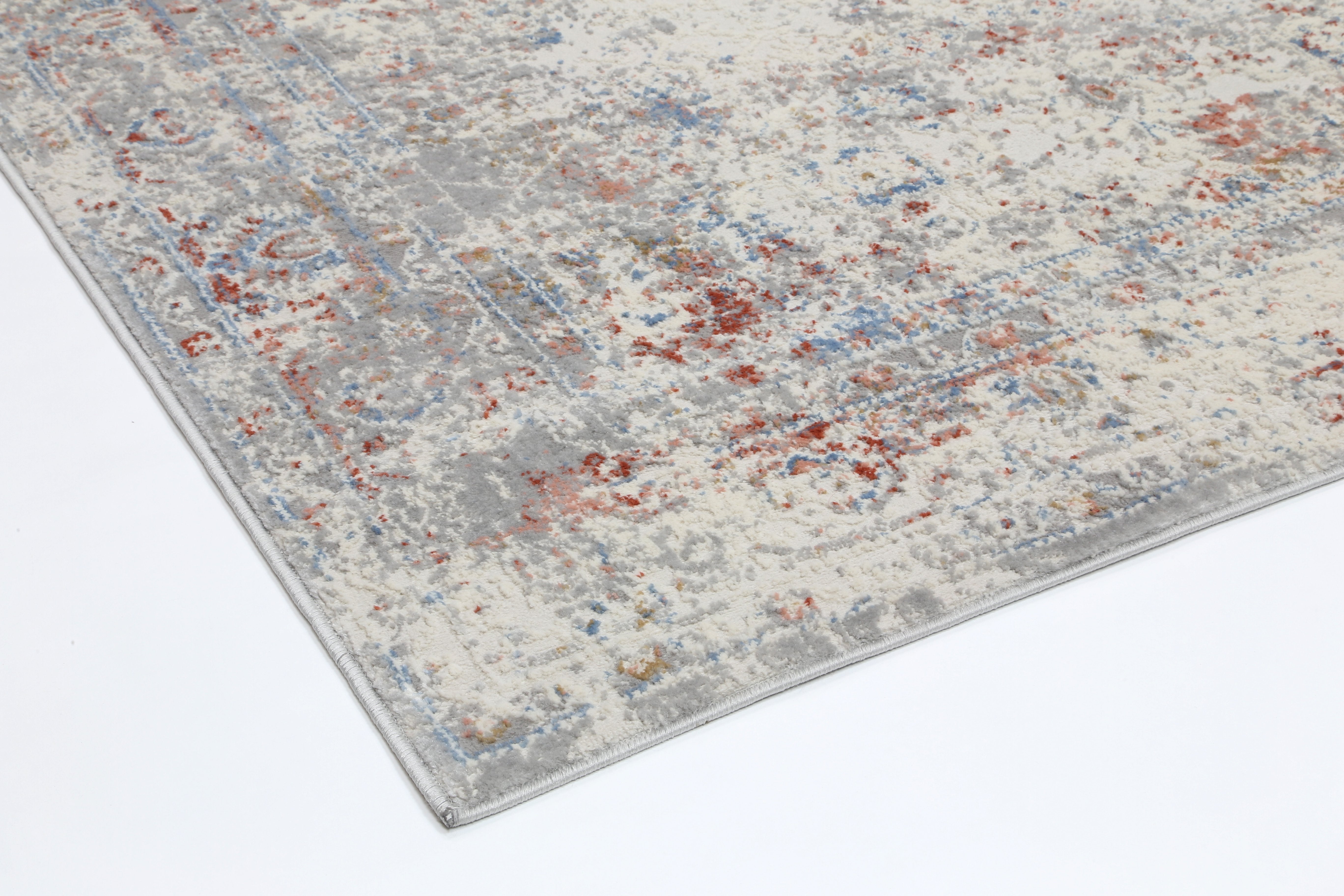 Multi Grey Contemporary Rug
