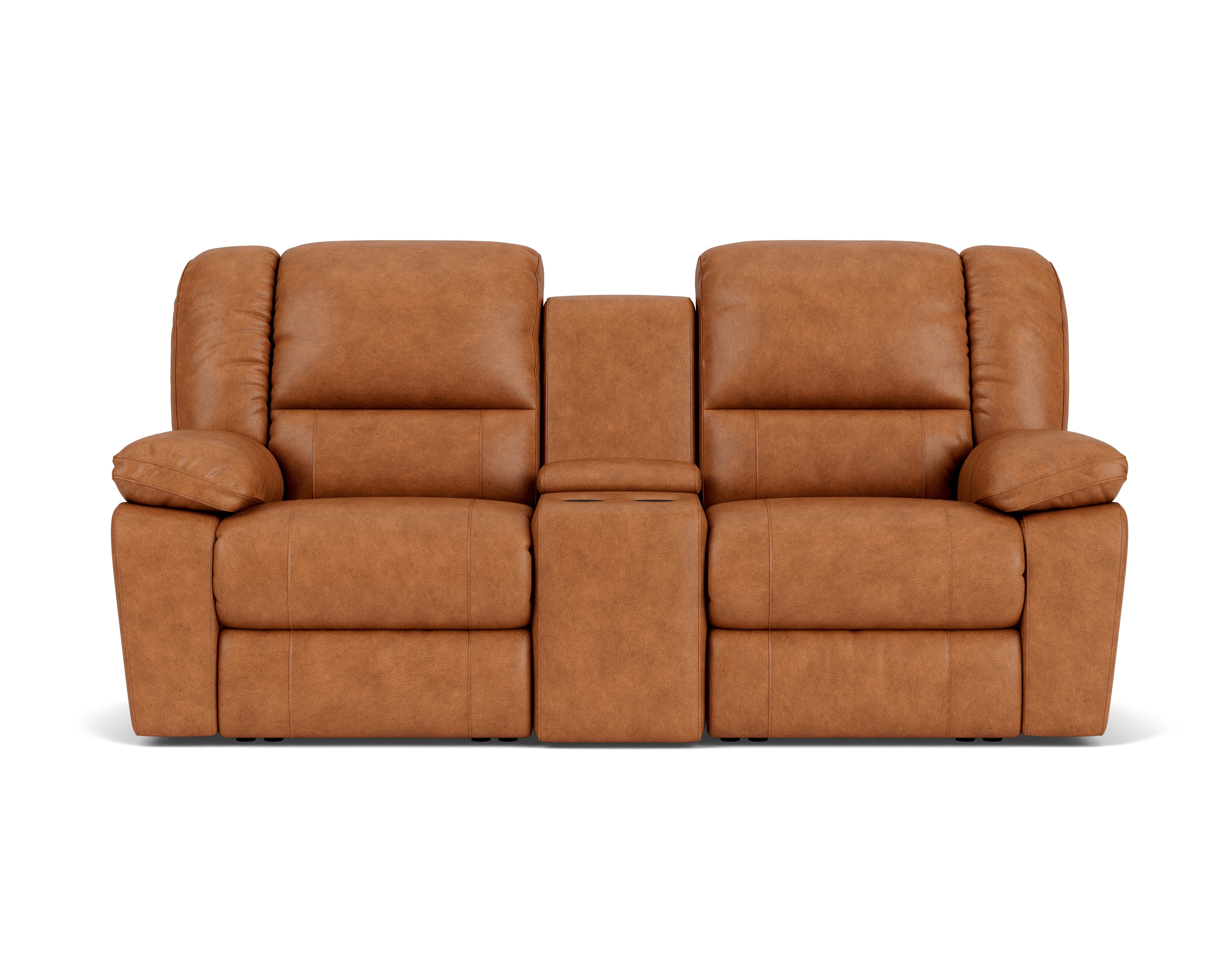 2 Seater with End Recliners and 1 Console