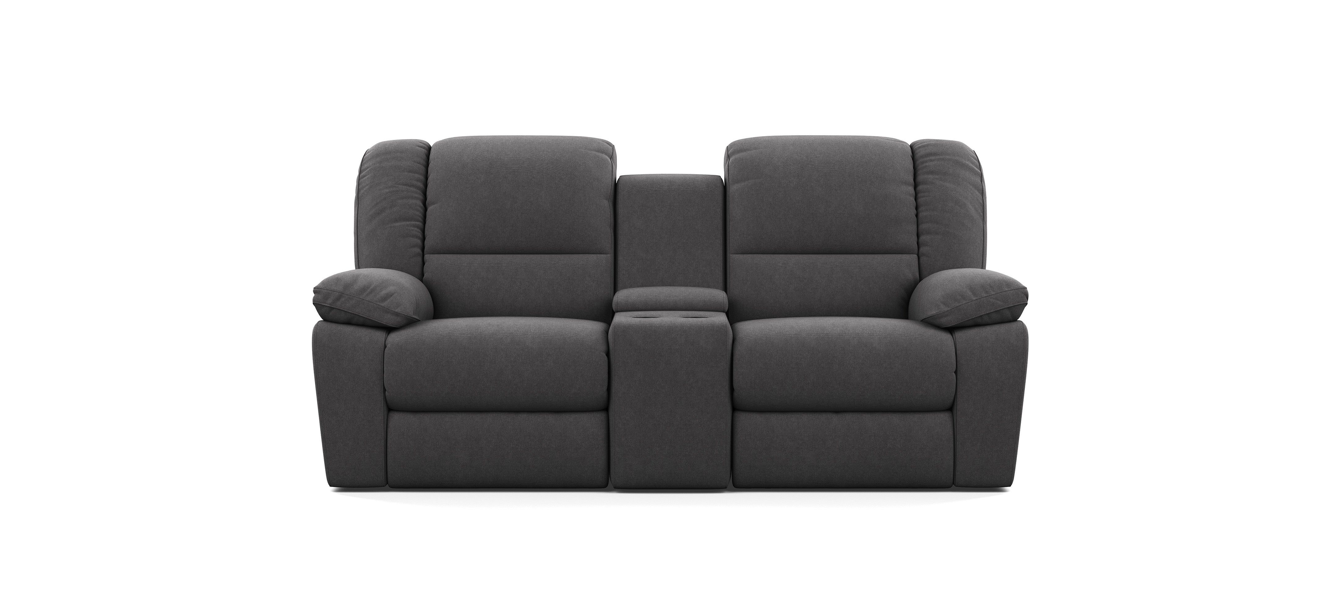 Harmony 2 Seater with End Recliners and 1 Console Lounges Plus