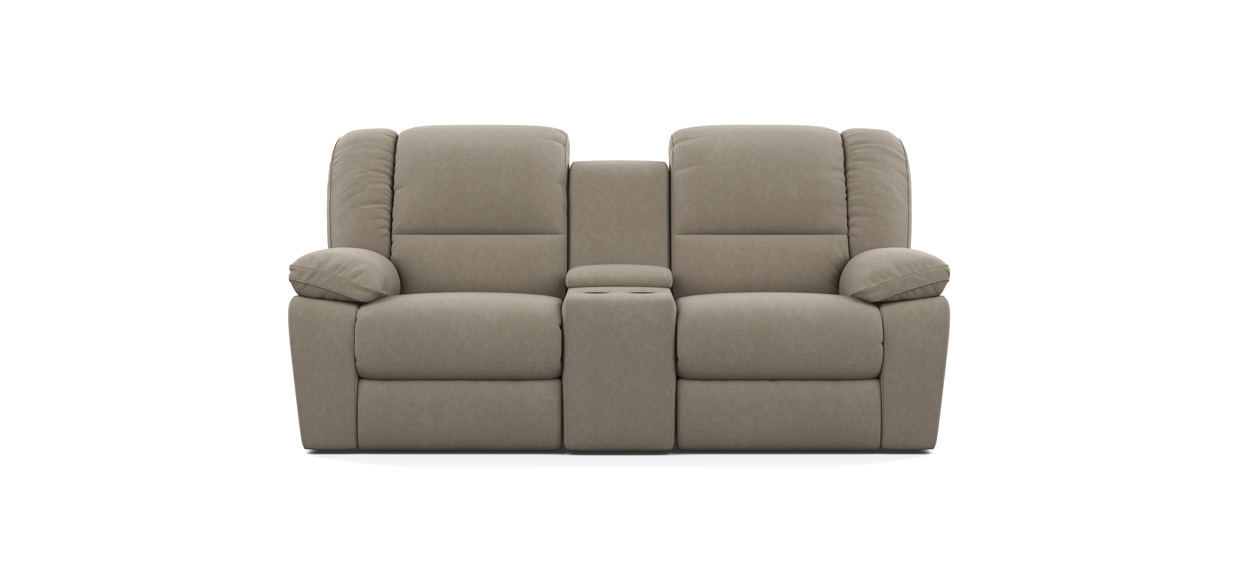 2 Seater with End Recliners and 1 Console