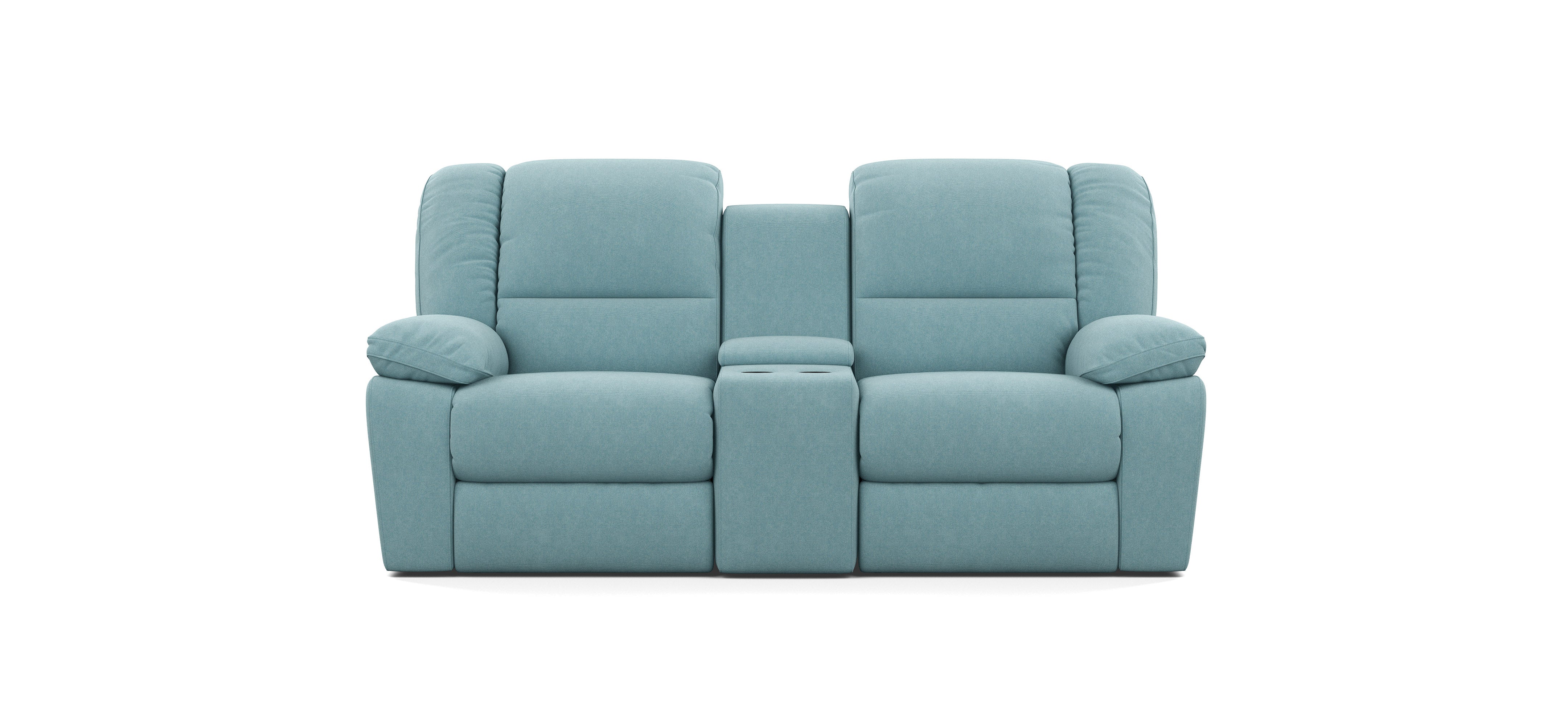 2 Seater with End Recliners and 1 Console