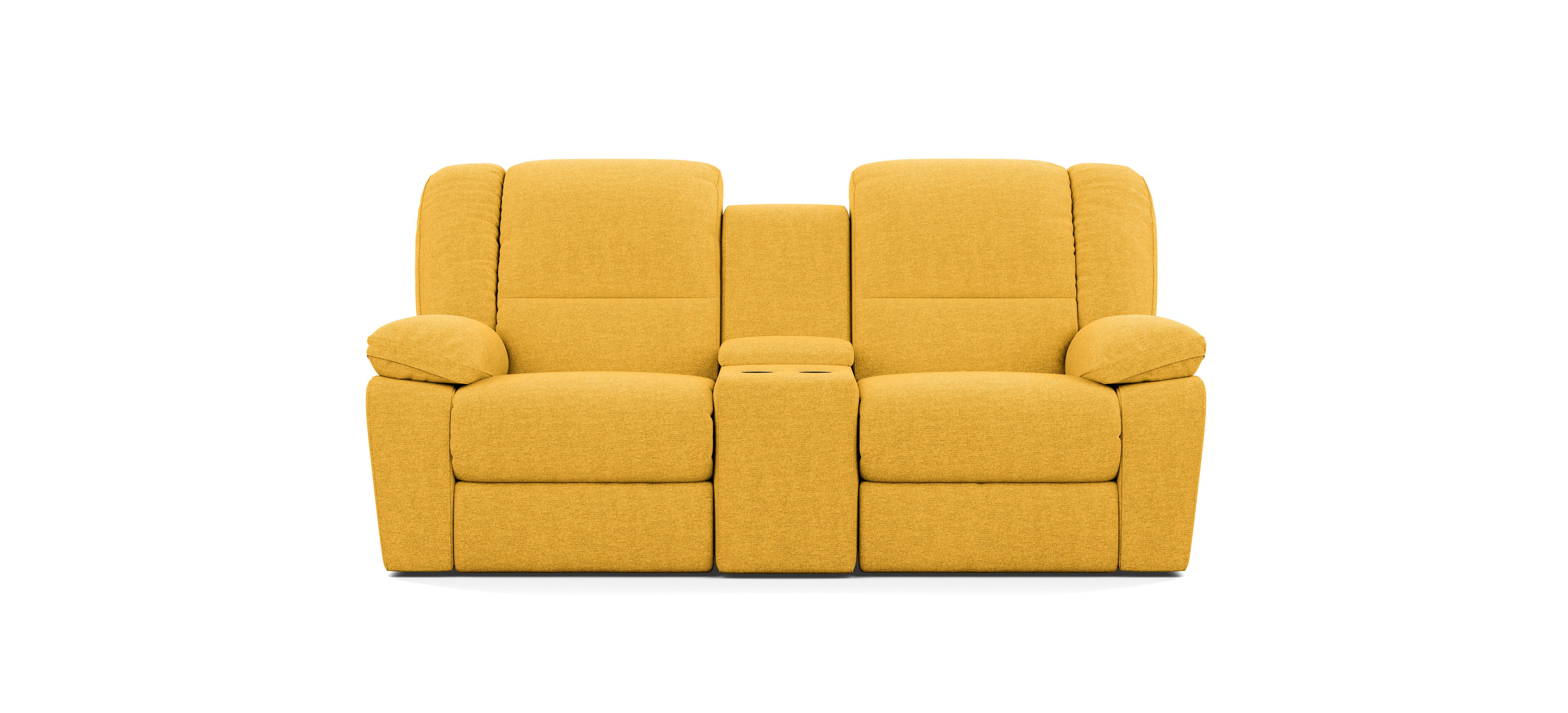 2 Seater with End Recliners and 1 Console