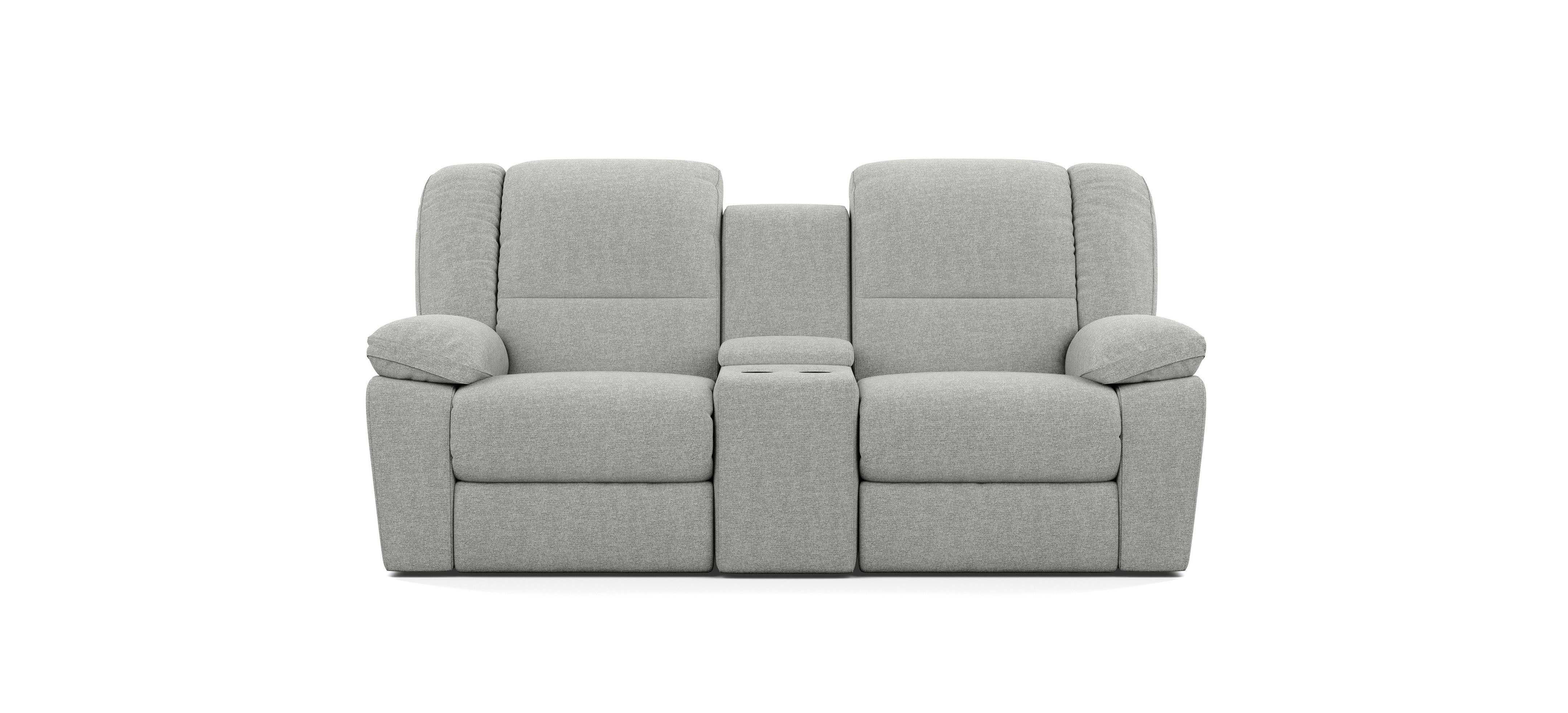 2 Seater with End Recliners and 1 Console
