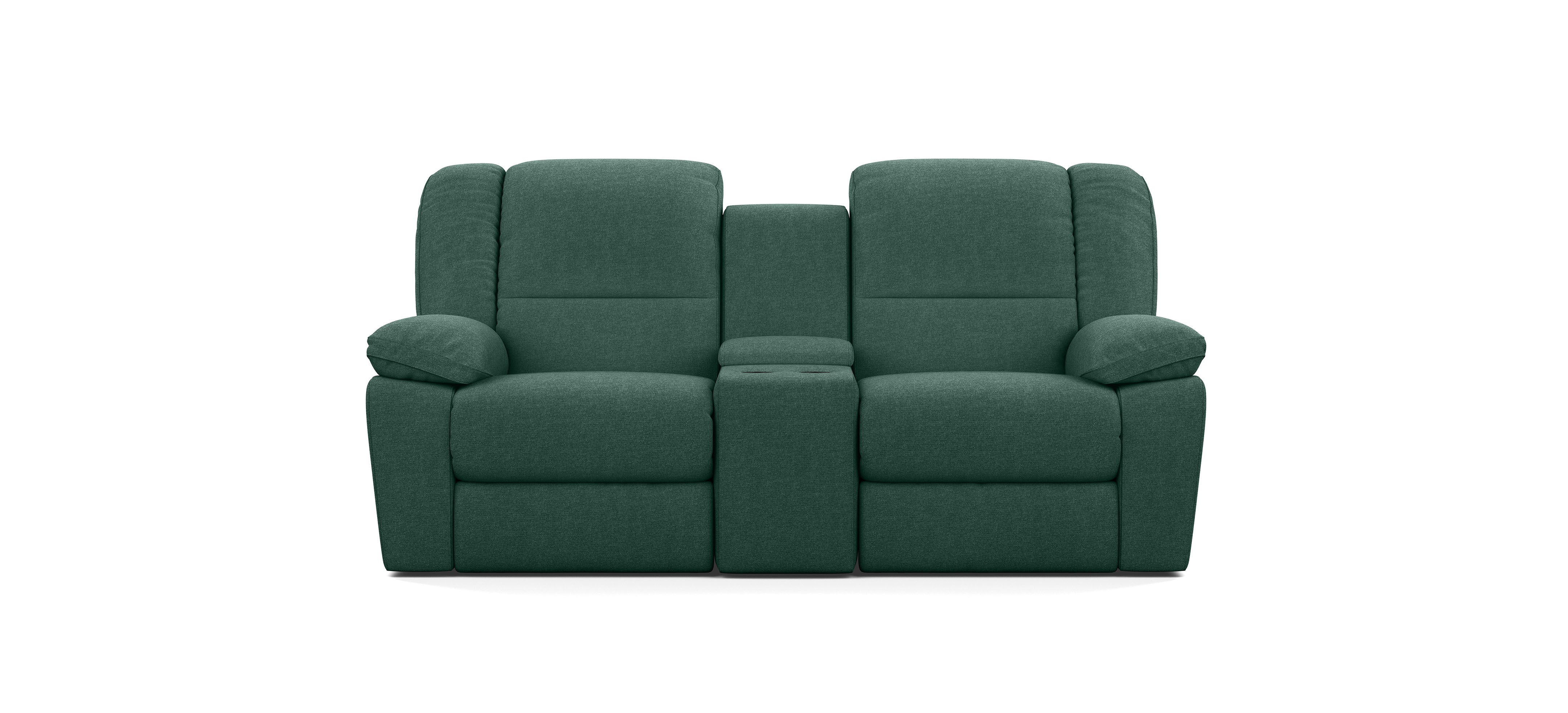 2 Seater with End Recliners and 1 Console