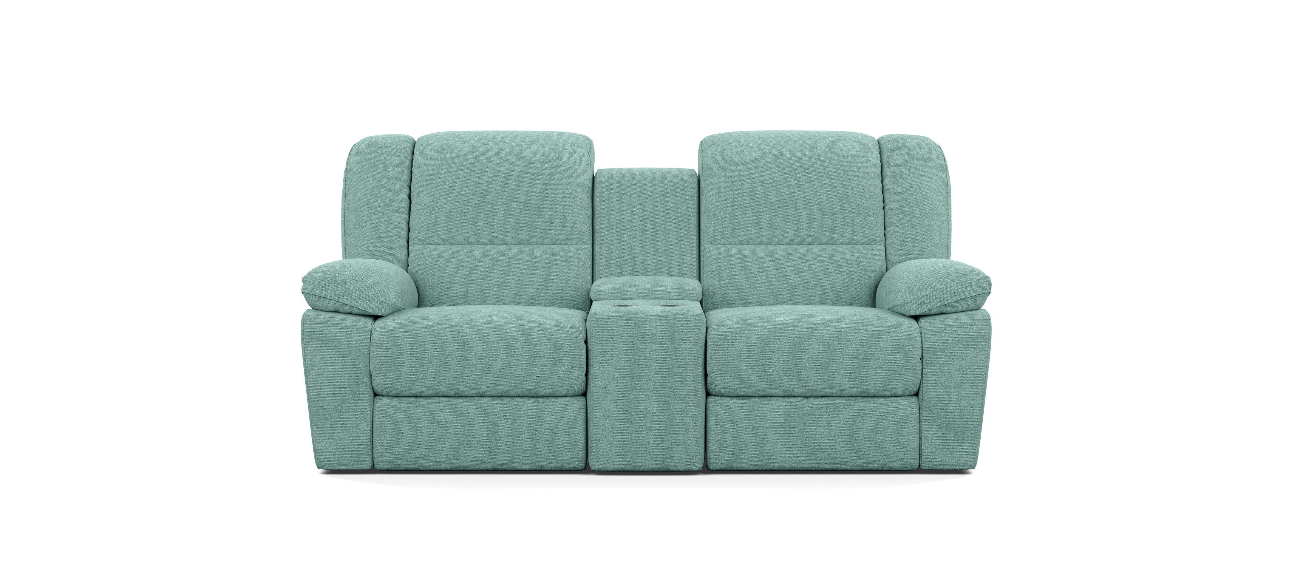 2 Seater with End Recliners and 1 Console