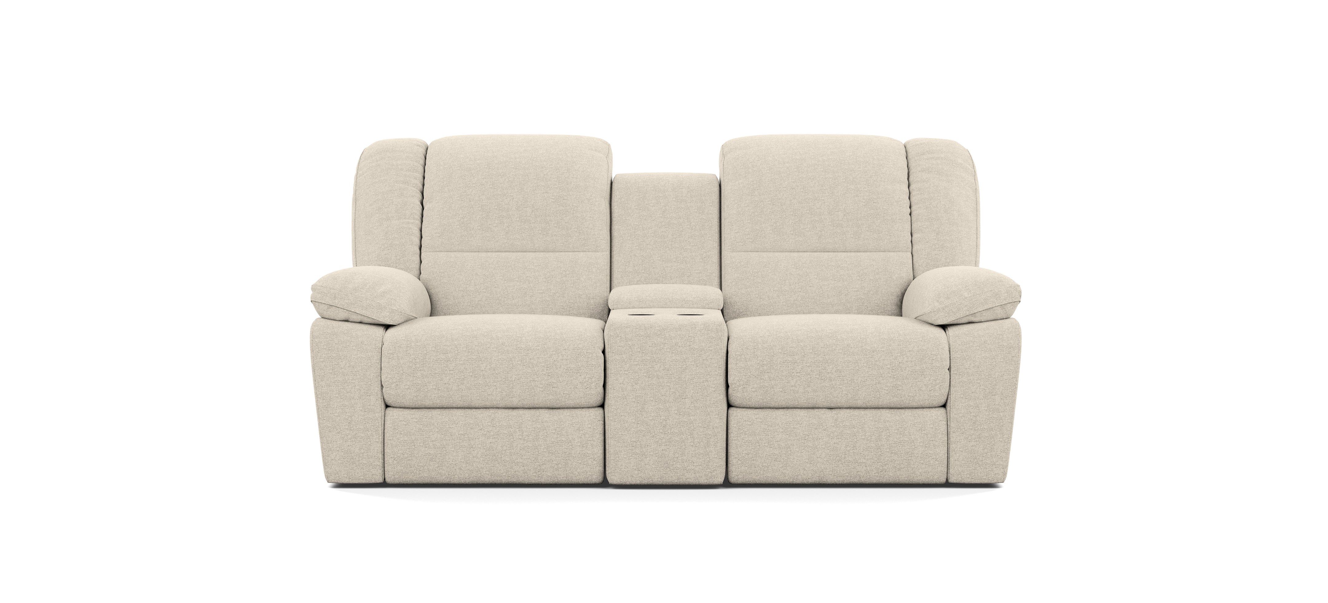 2 Seater with End Recliners and 1 Console