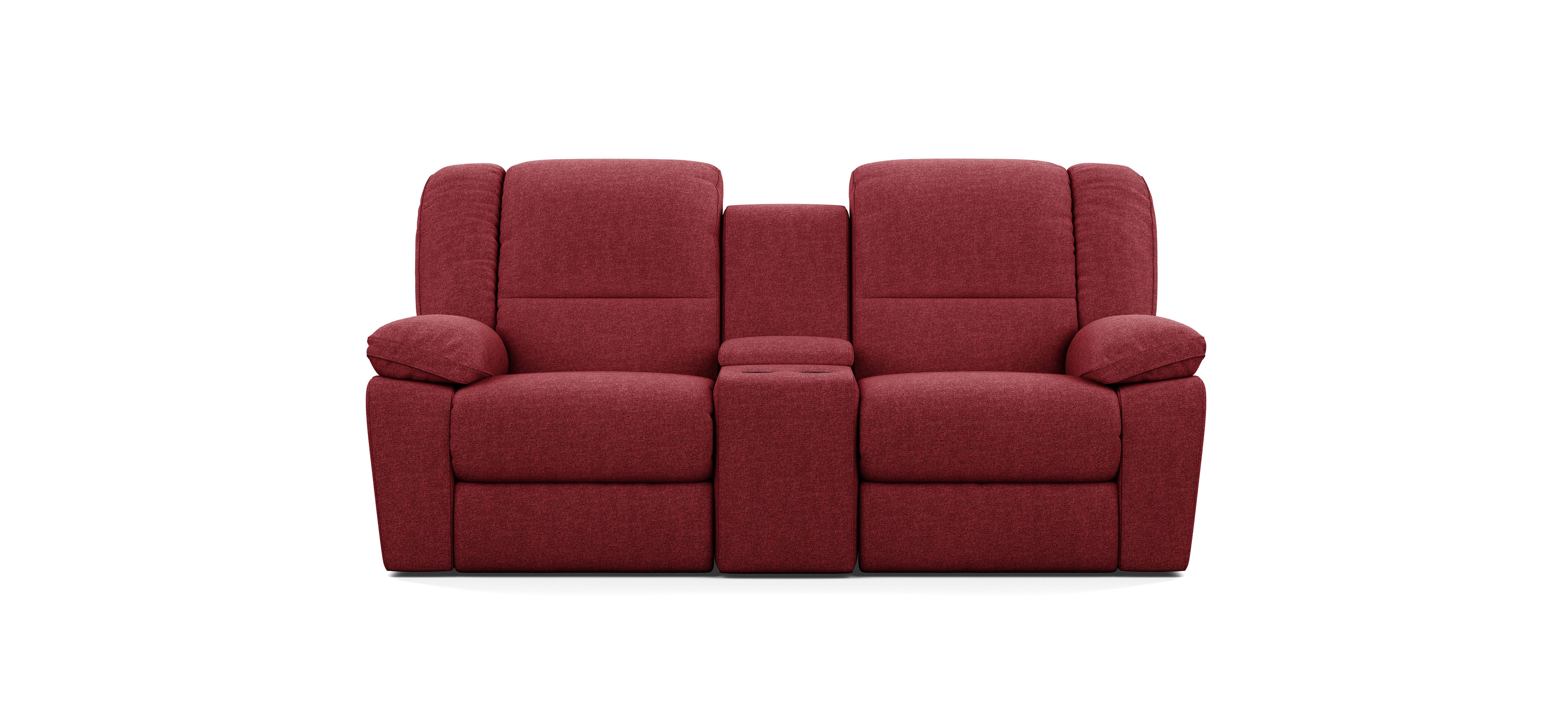 2 Seater with End Recliners and 1 Console