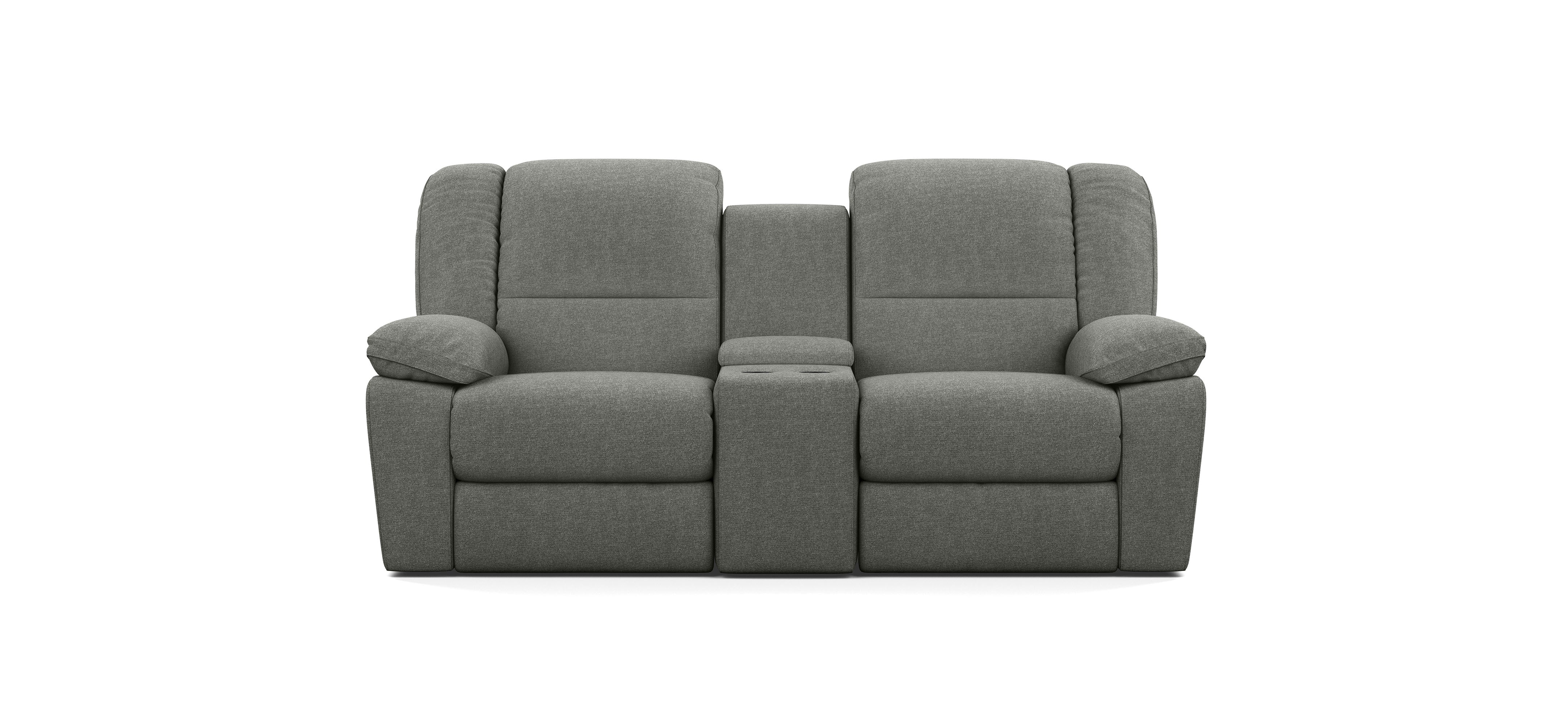 2 Seater with End Recliners and 1 Console