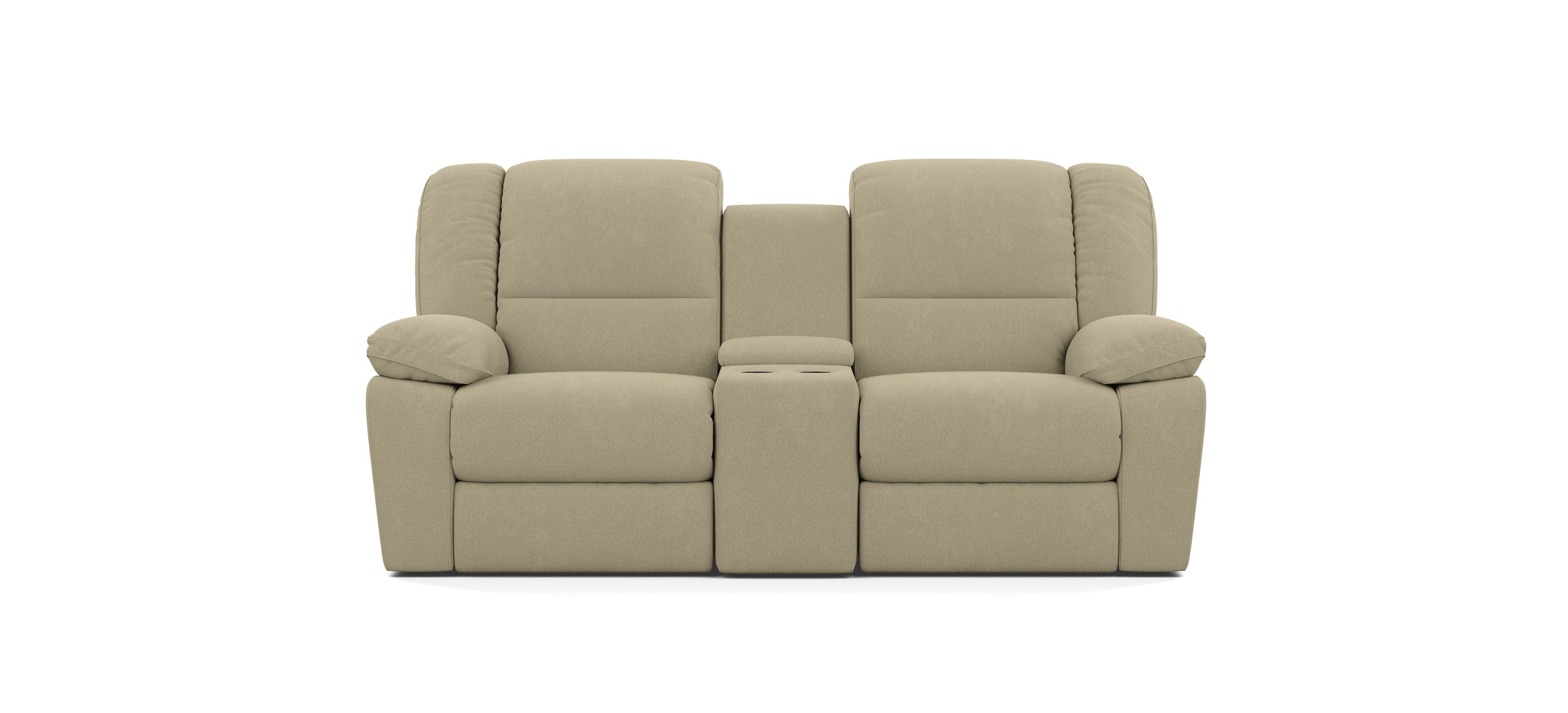 2 Seater with End Recliners and 1 Console