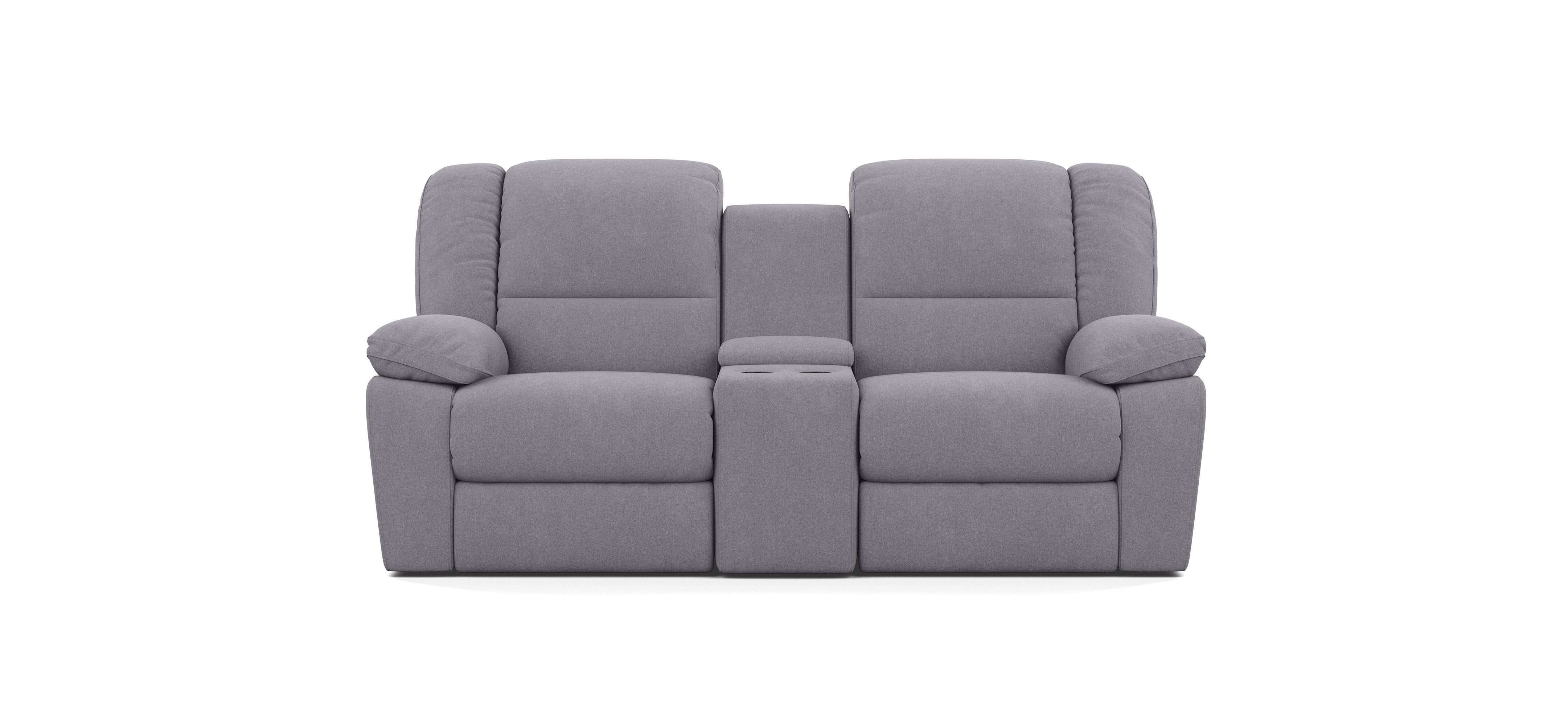2 Seater with End Recliners and 1 Console