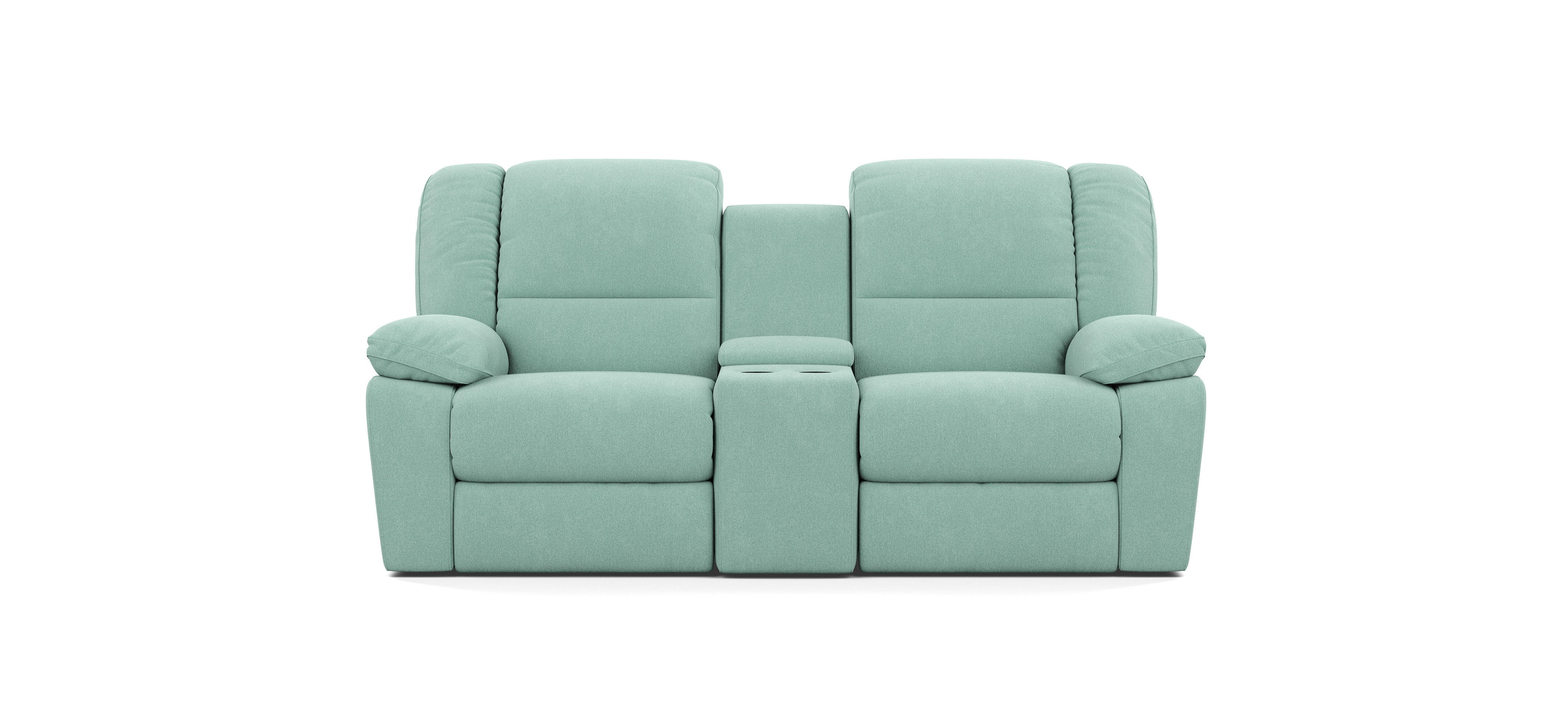 2 Seater with End Recliners and 1 Console