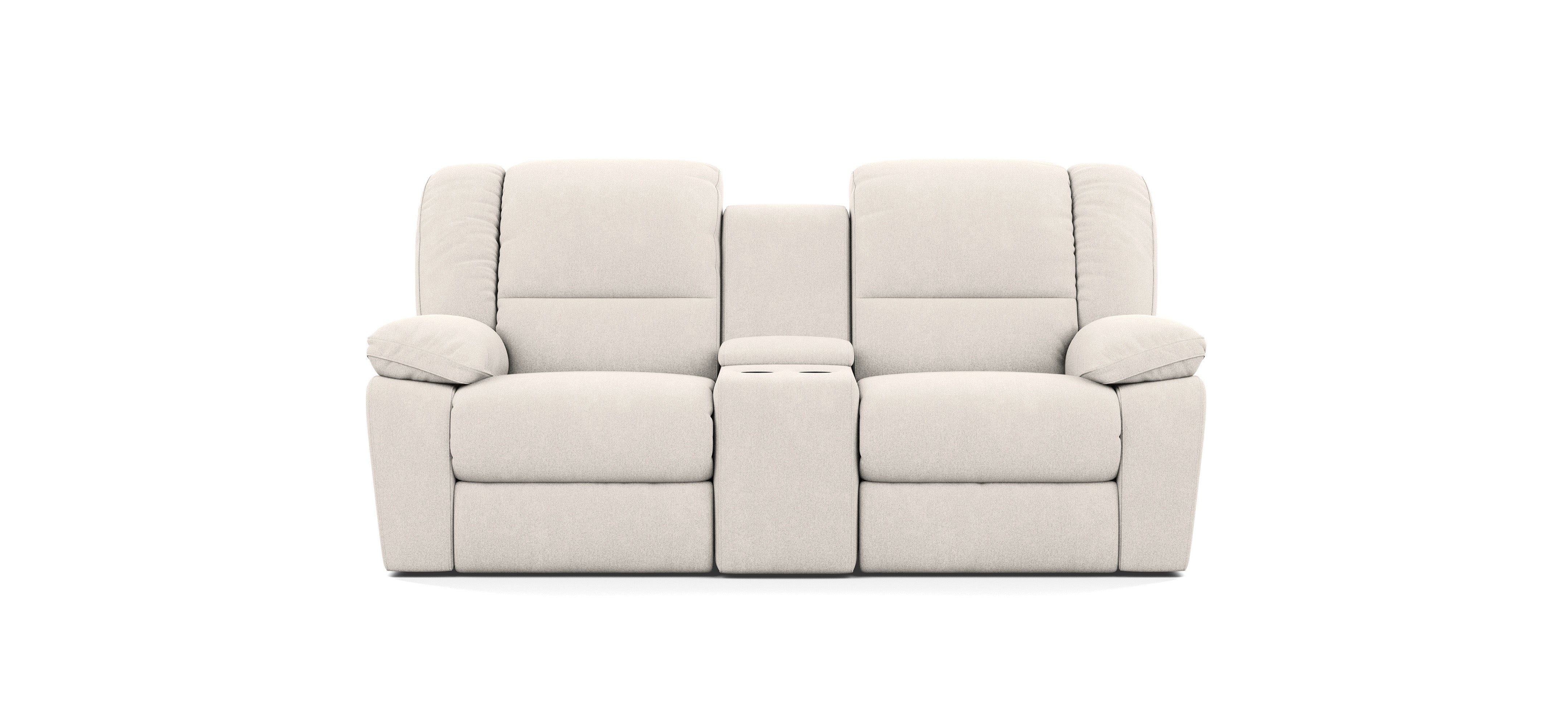 2 Seater with End Recliners and 1 Console