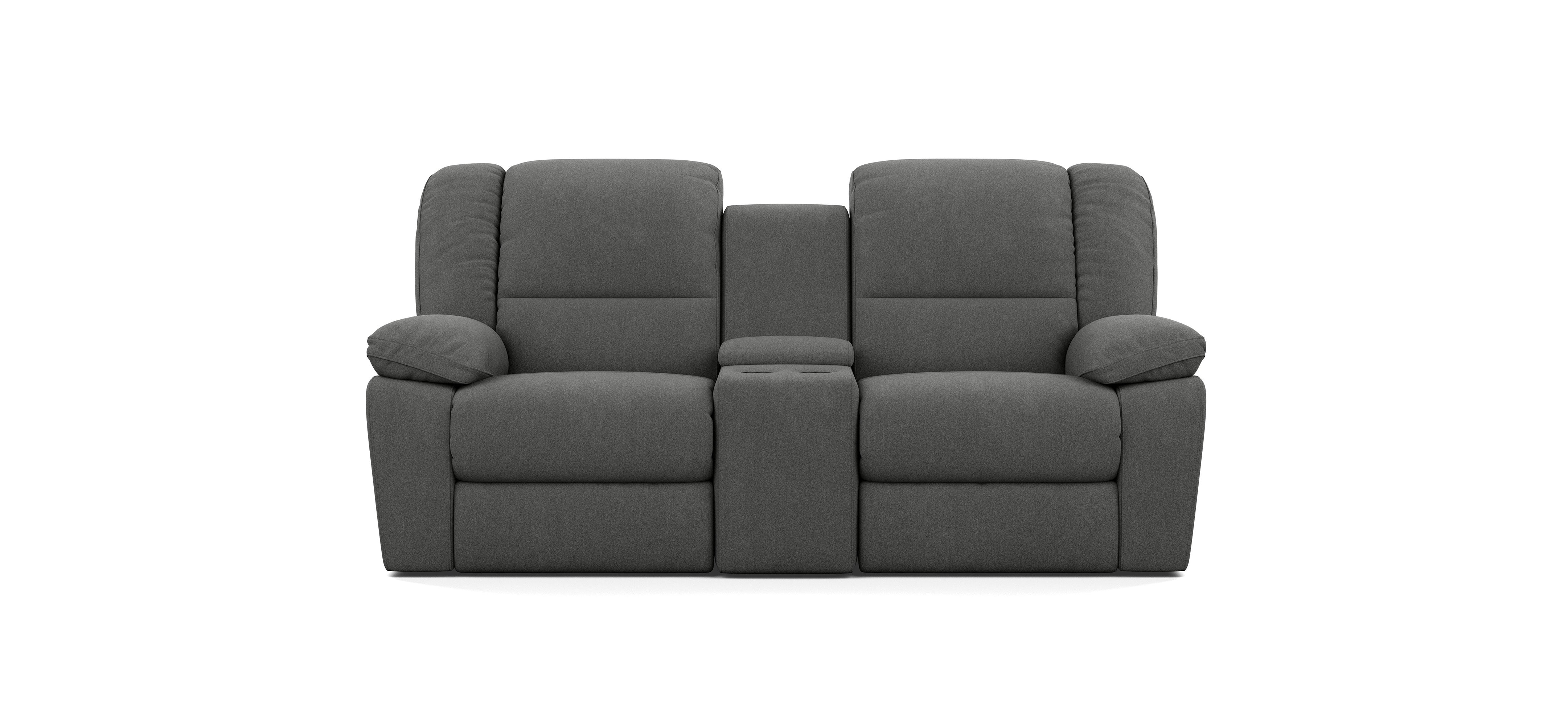 Two seater recliner with console hotsell