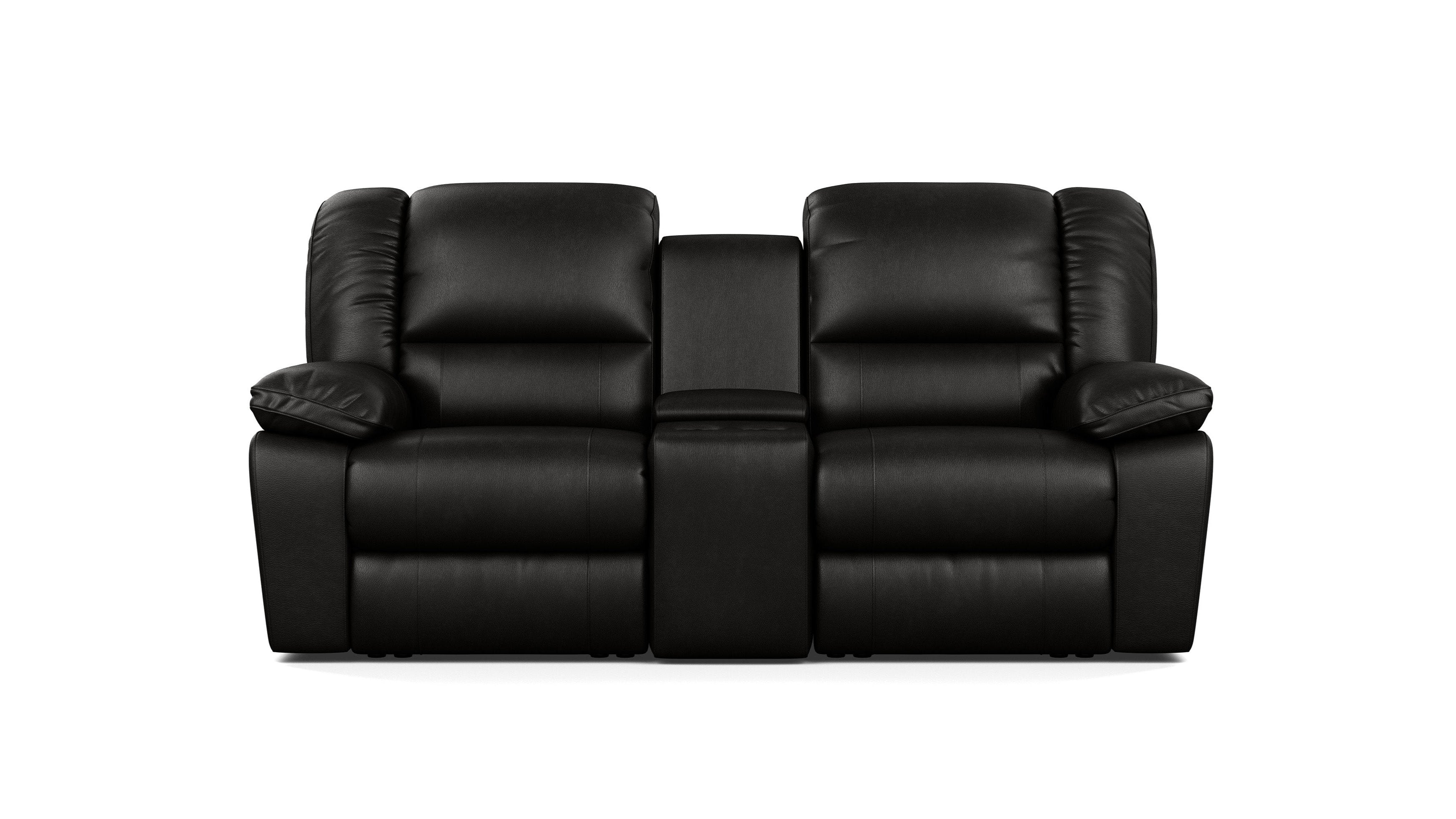 2 Seater with End Recliners and 1 Console