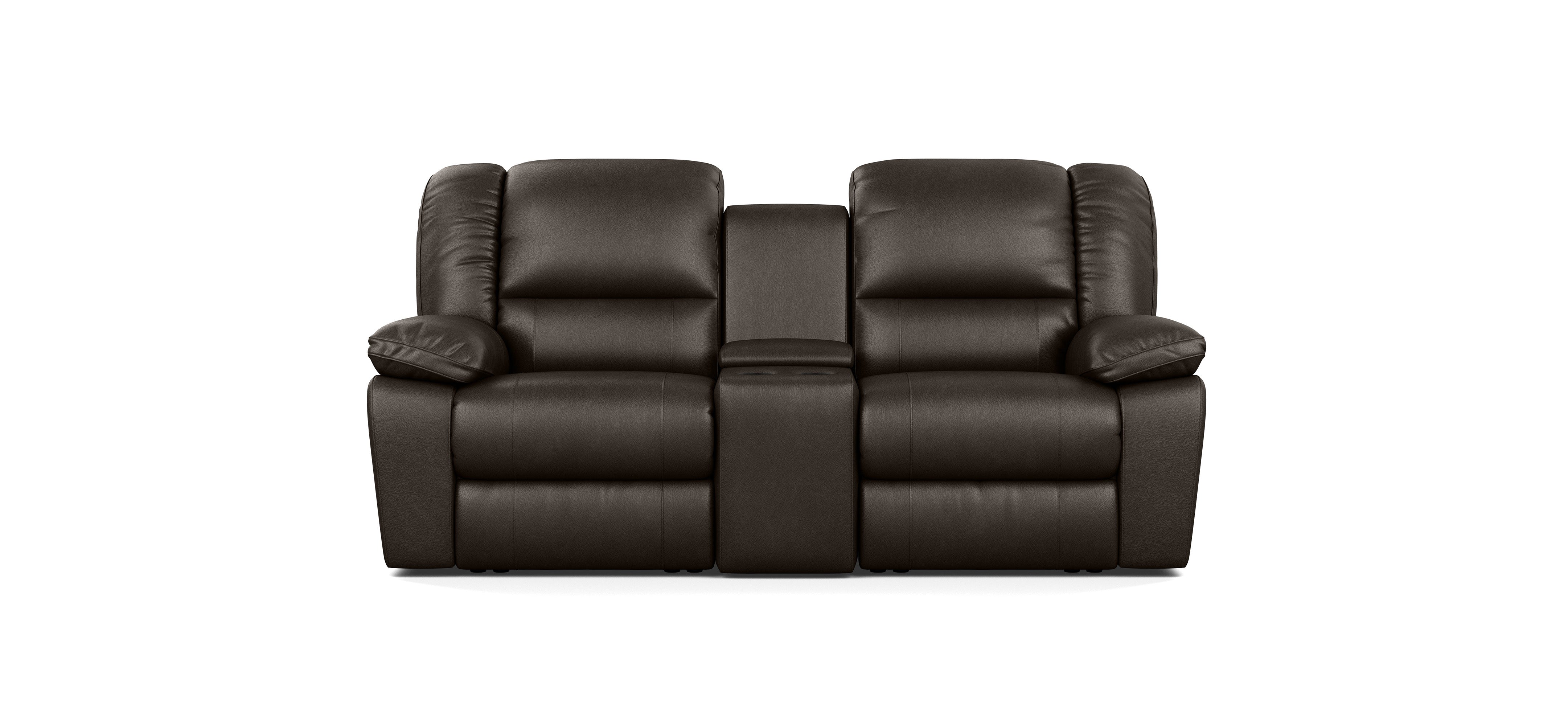 2 Seater with End Recliners and 1 Console