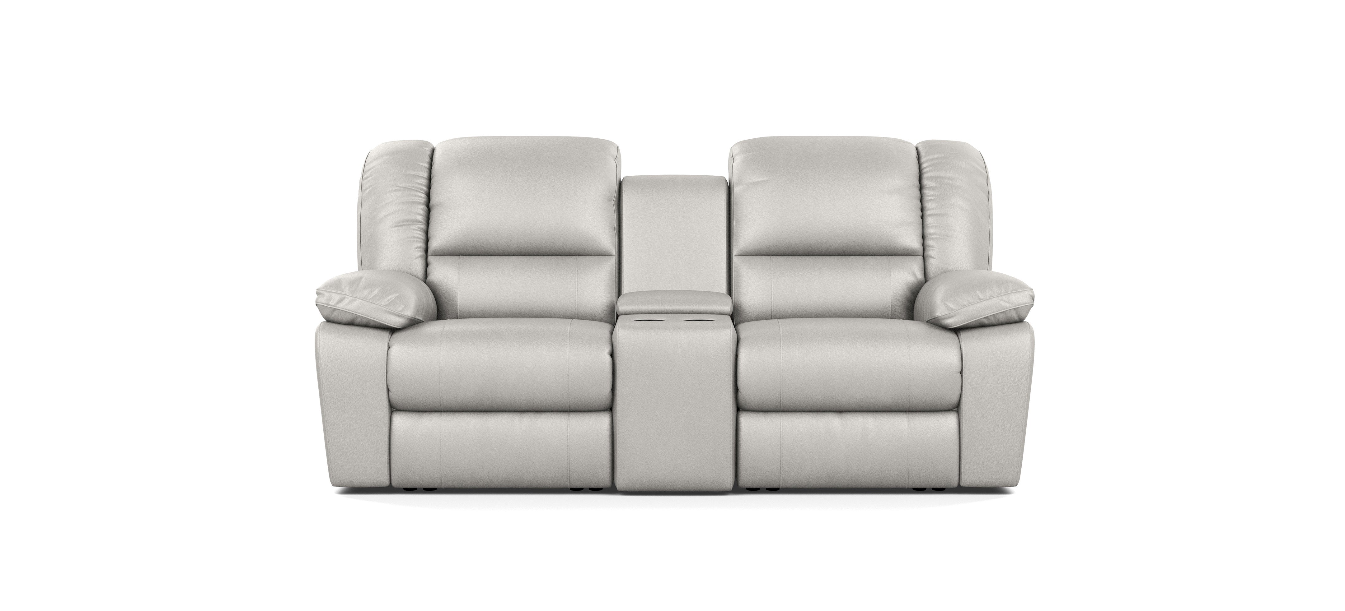 2 Seater with End Recliners and 1 Console