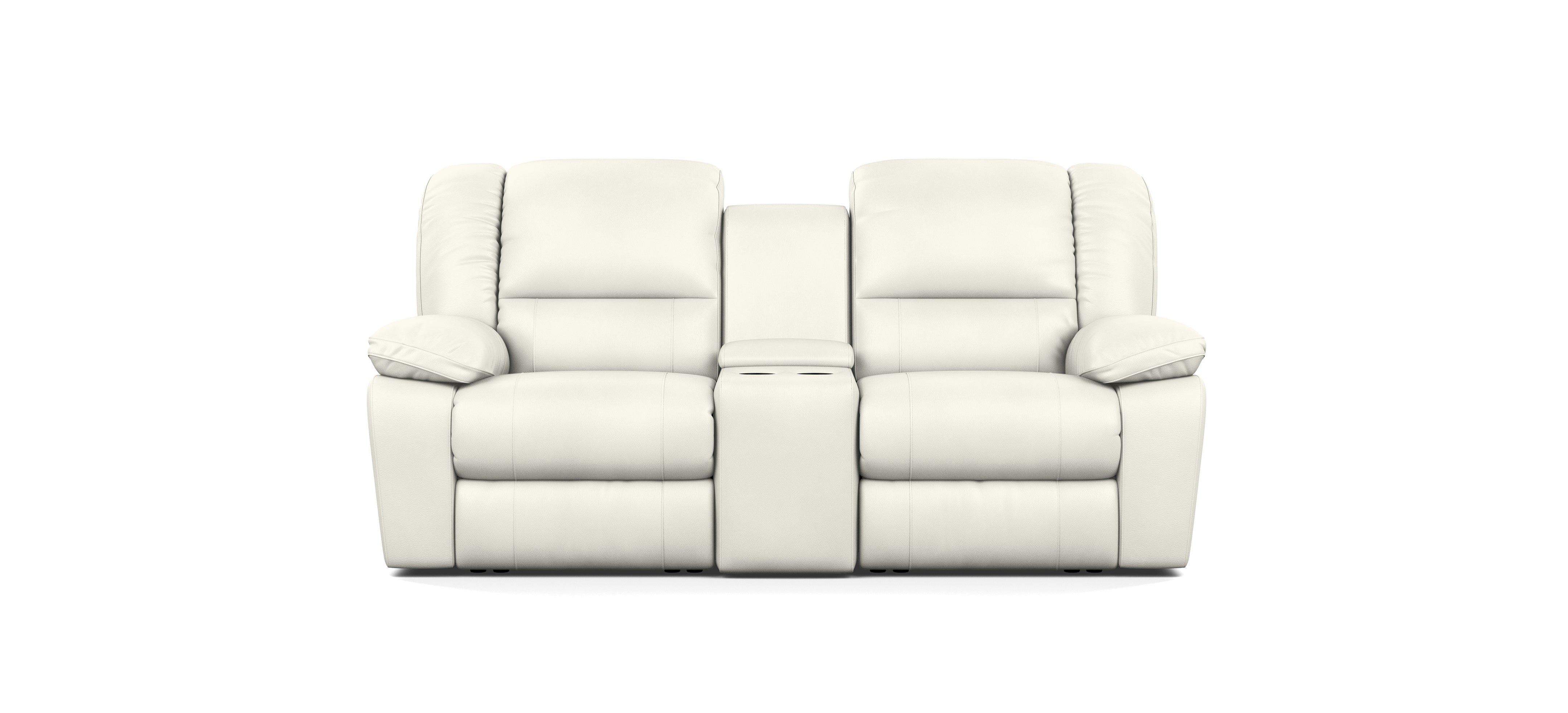 2 Seater with End Recliners and 1 Console