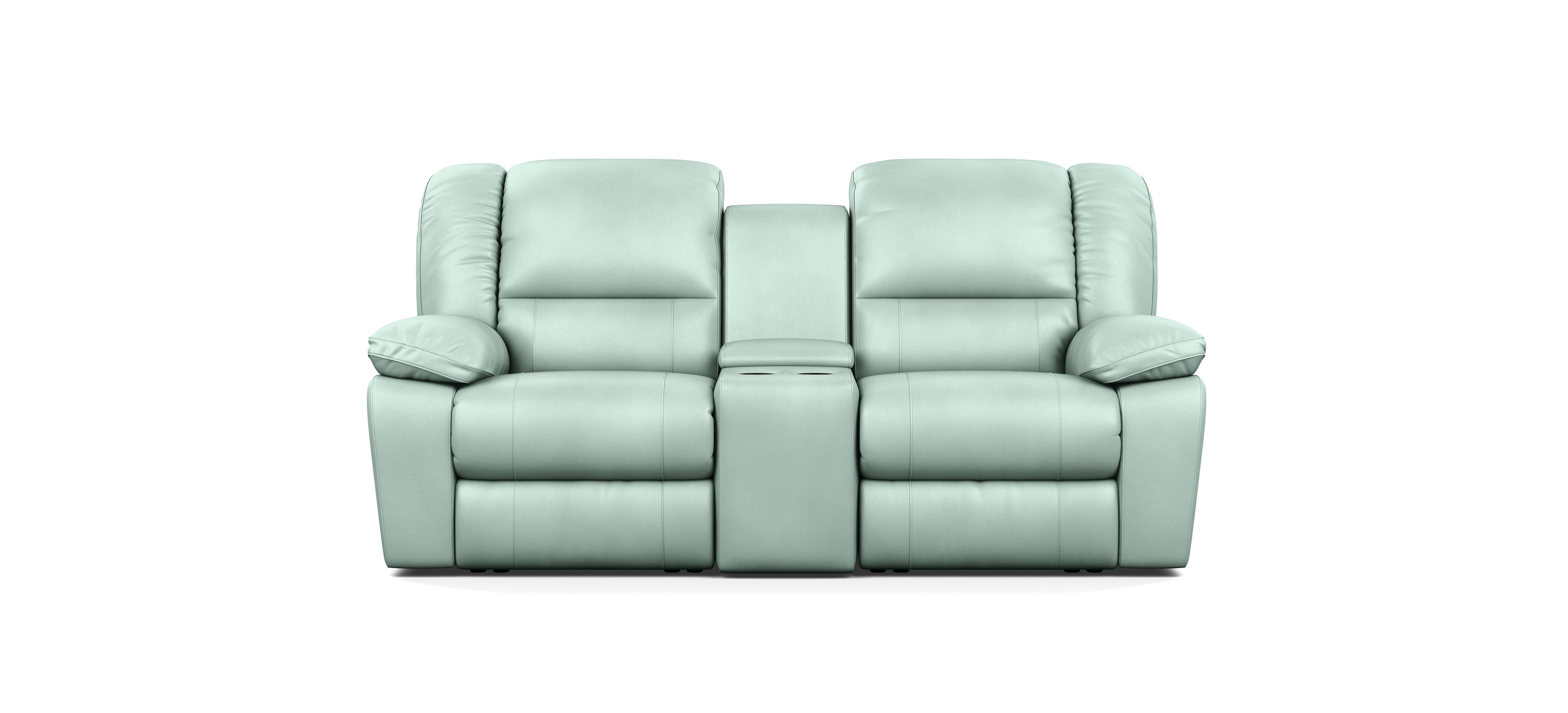 2 Seater with End Recliners and 1 Console