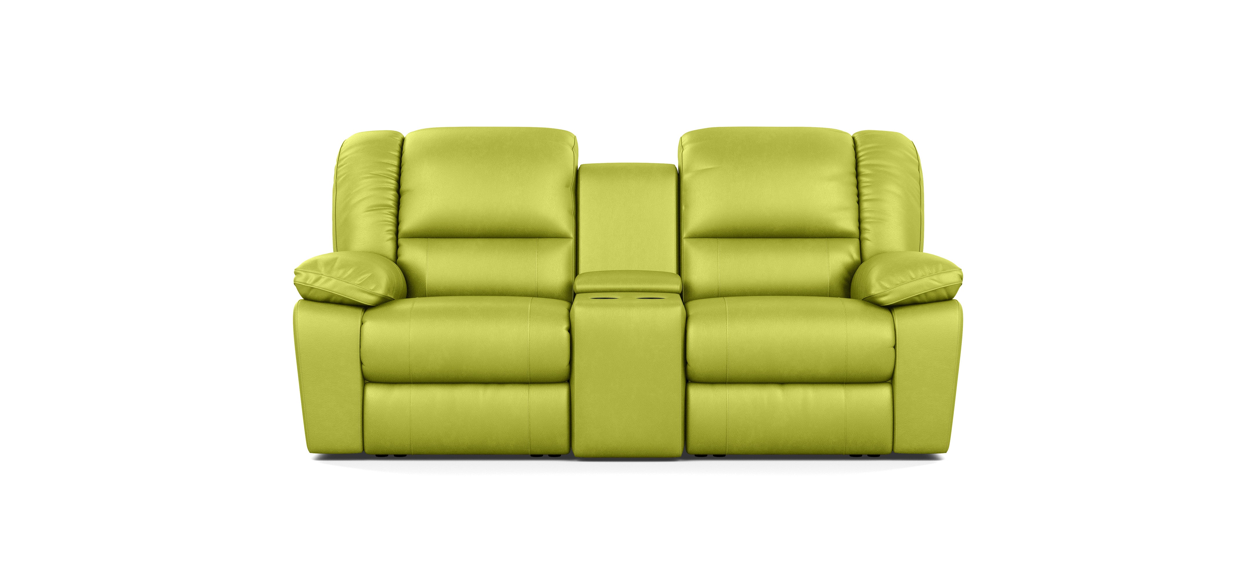 2 Seater with End Recliners and 1 Console