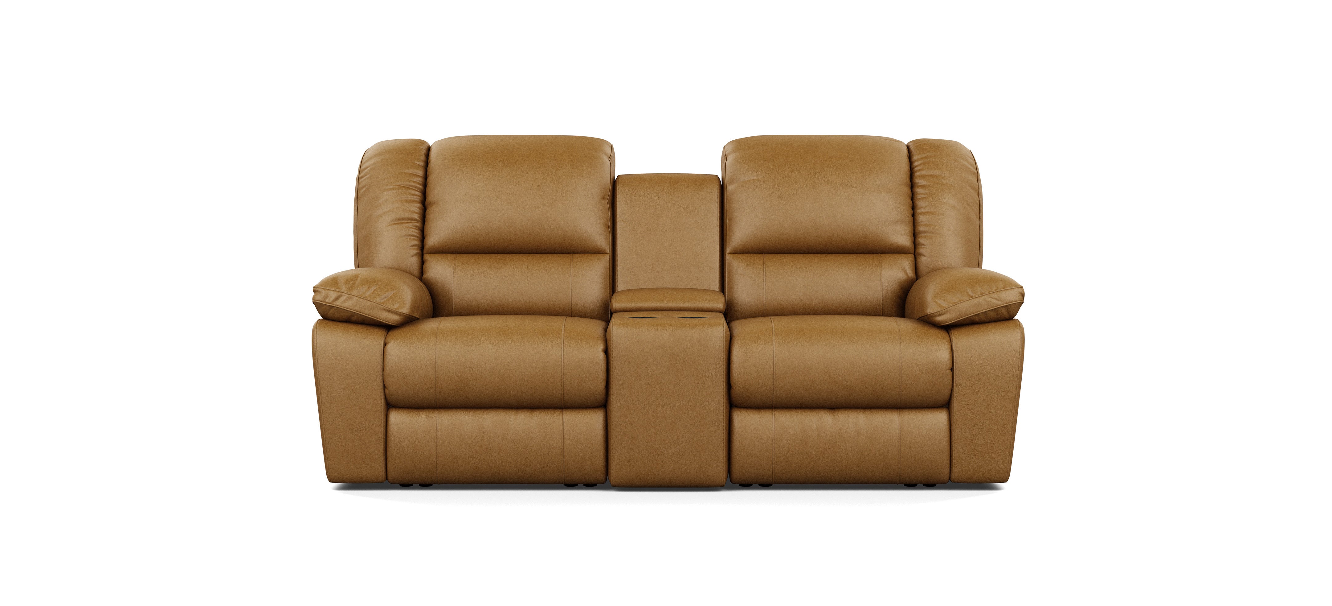 Harmony 2 Seater with End Recliners and 1 Console Lounges Plus