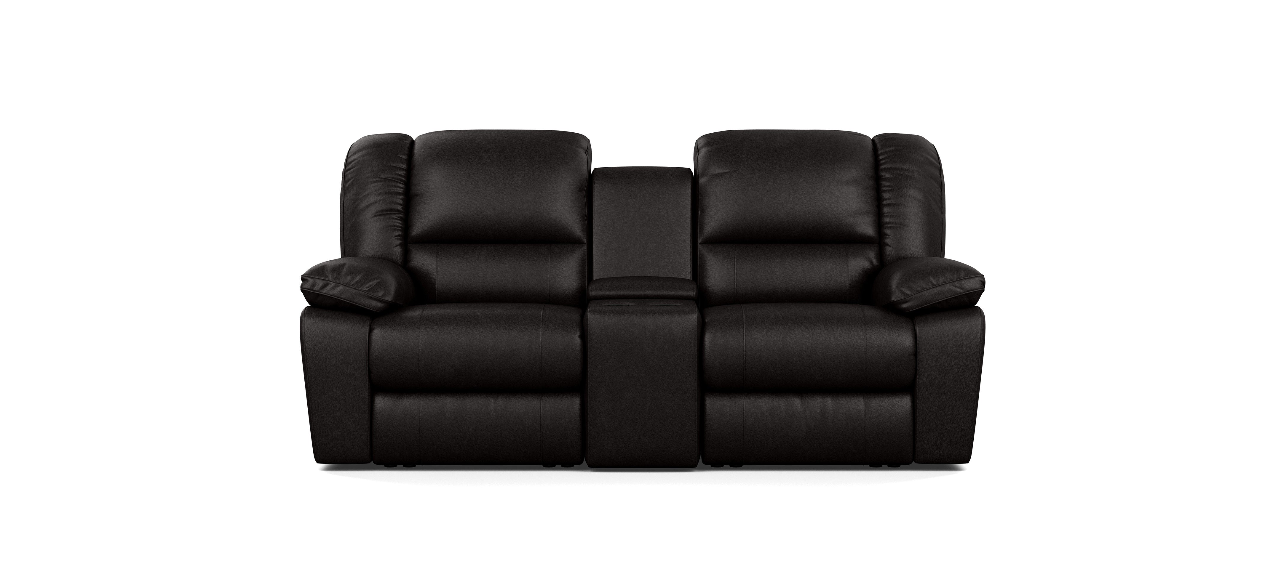 2 Seater with End Recliners and 1 Console