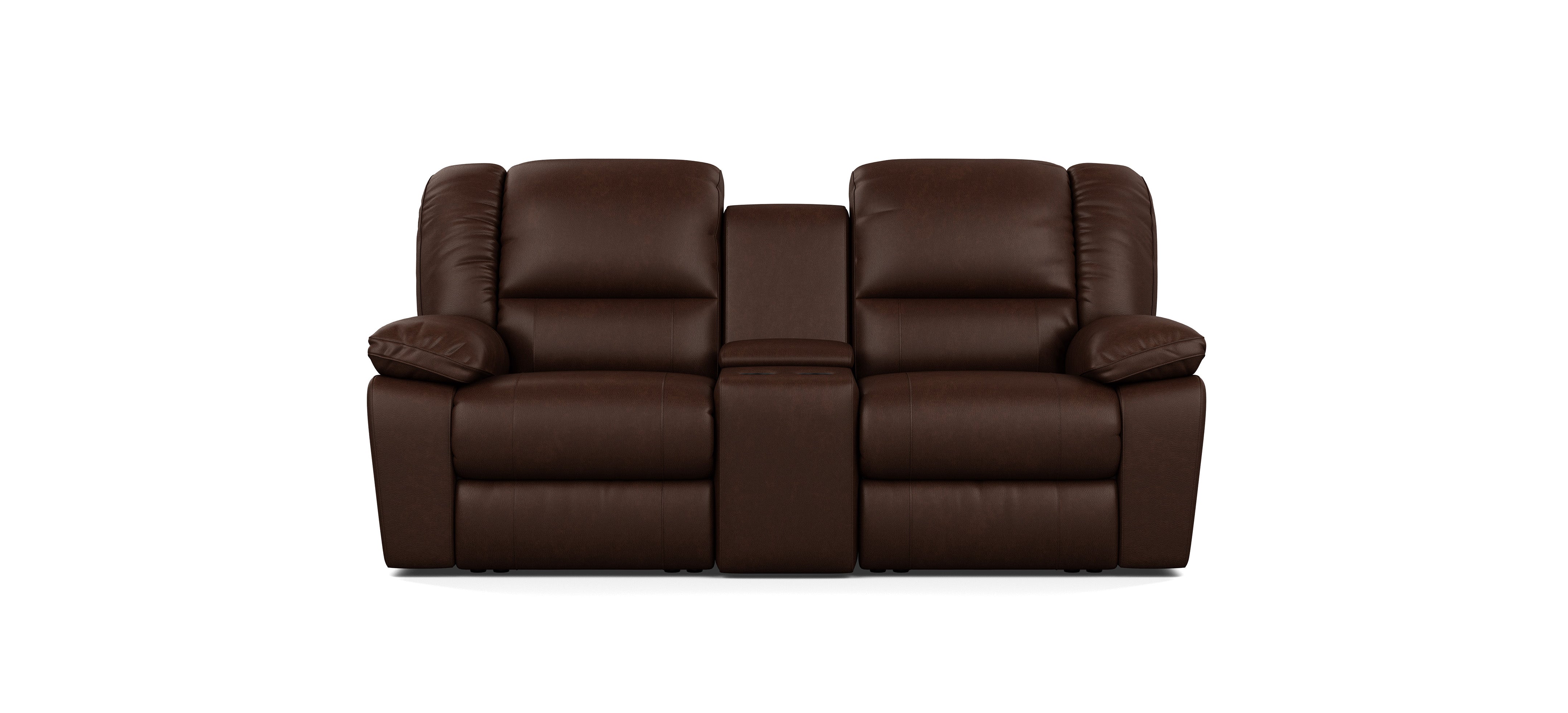 2 Seater with End Recliners and 1 Console
